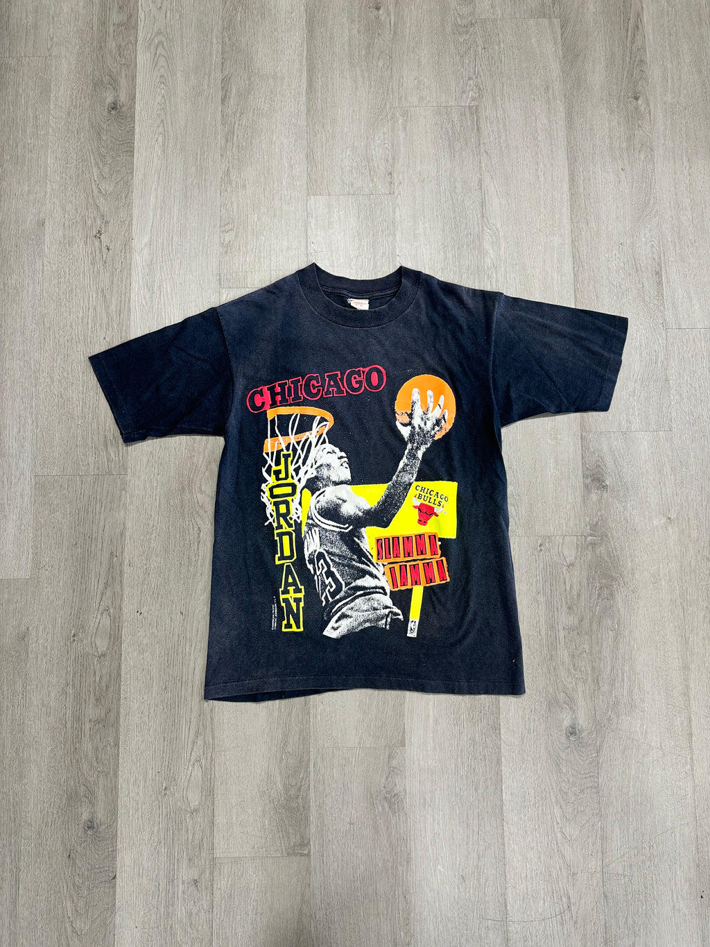 Vintage NBA Chicago Bulls Micheal Jordan Slamma Jamma Tee