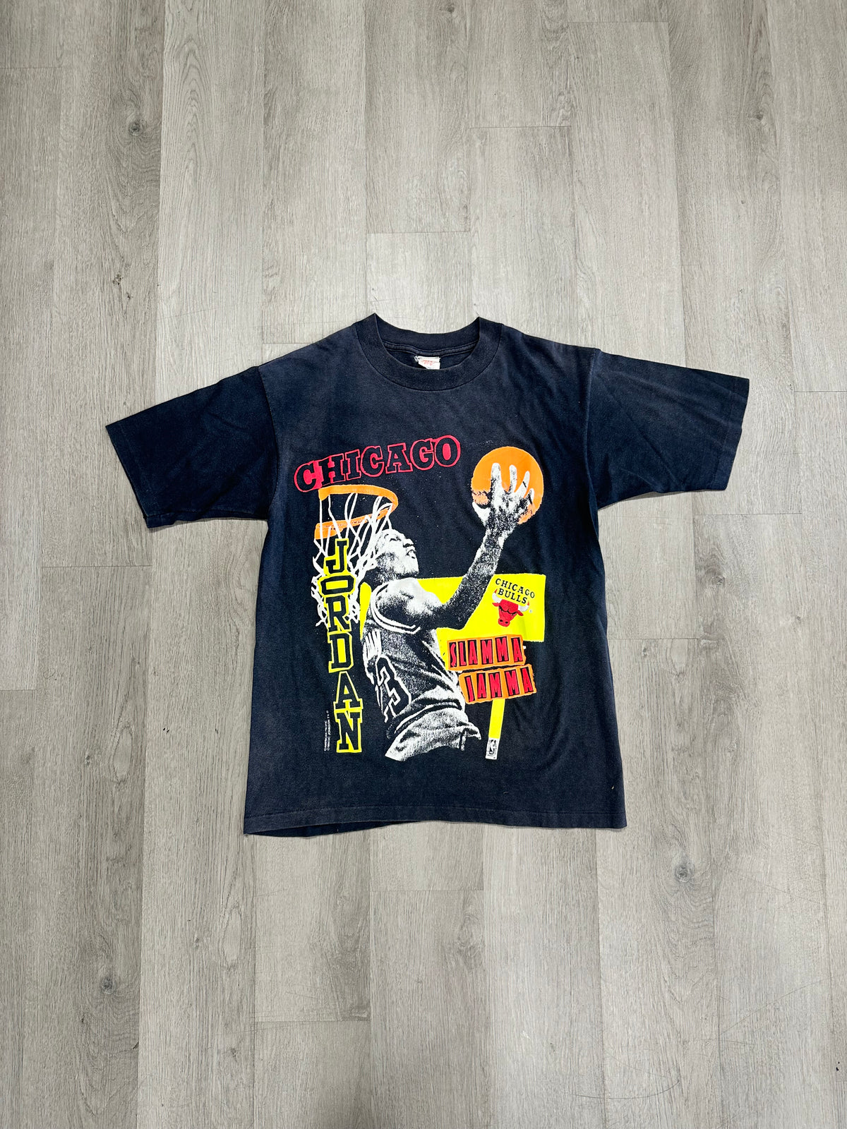 Vintage NBA Chicago Bulls Micheal Jordan Slamma Jamma Tee