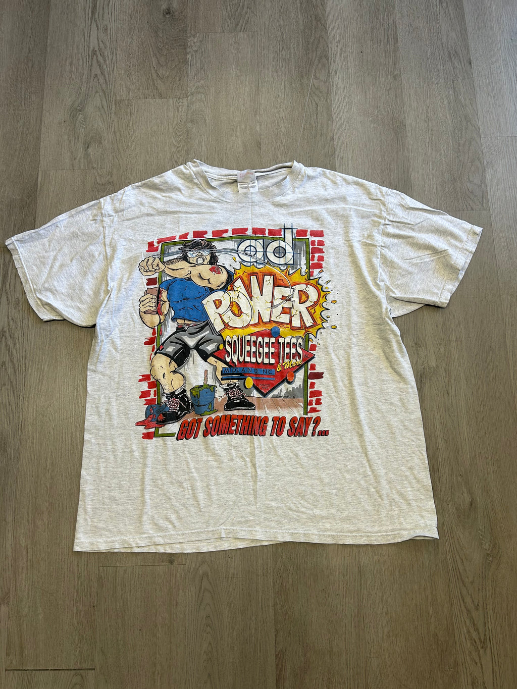 Vintage Power Squeegee Tees North Carolina Tee