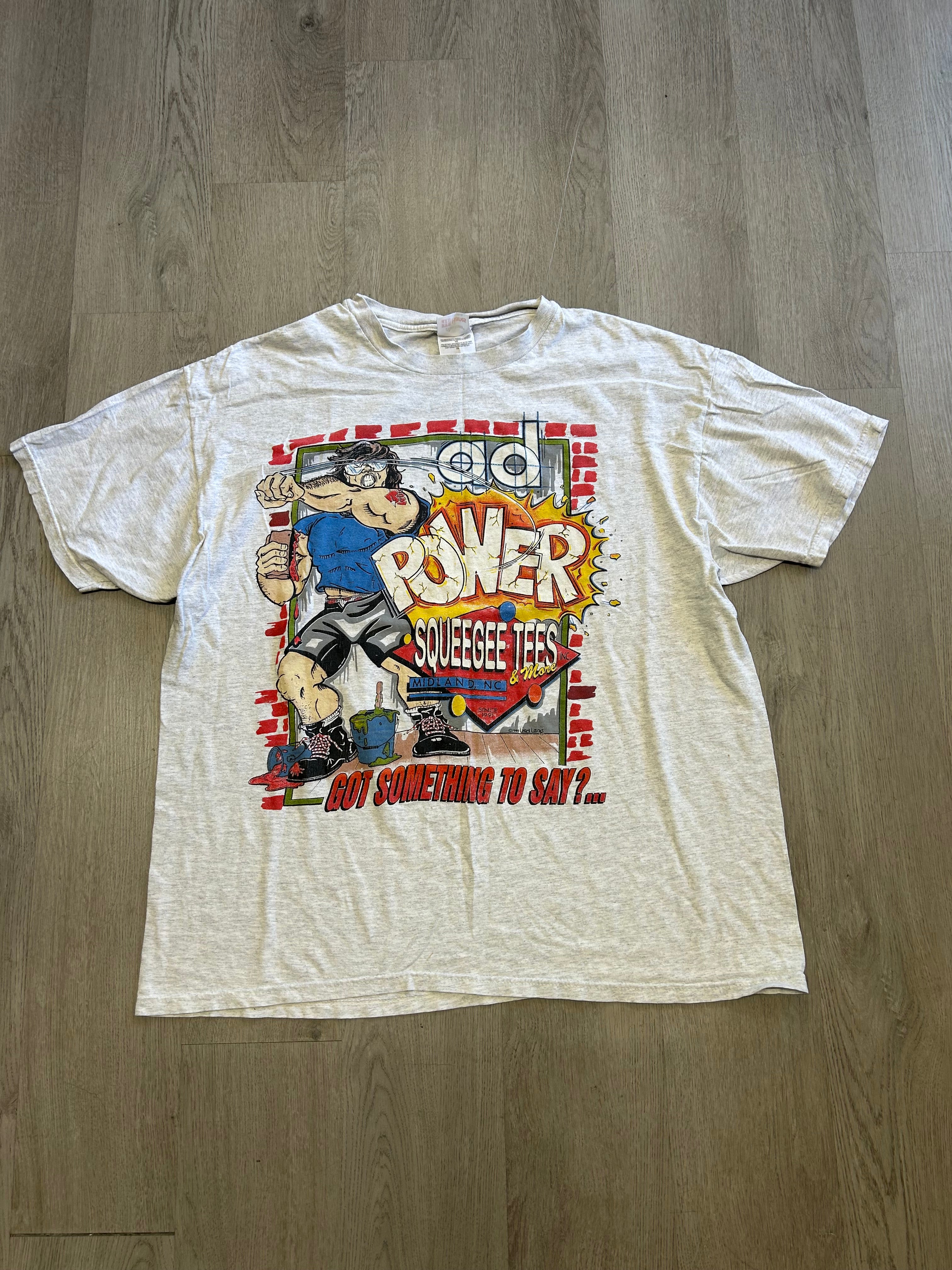 Vintage Power Squeegee Tees North Carolina Tee