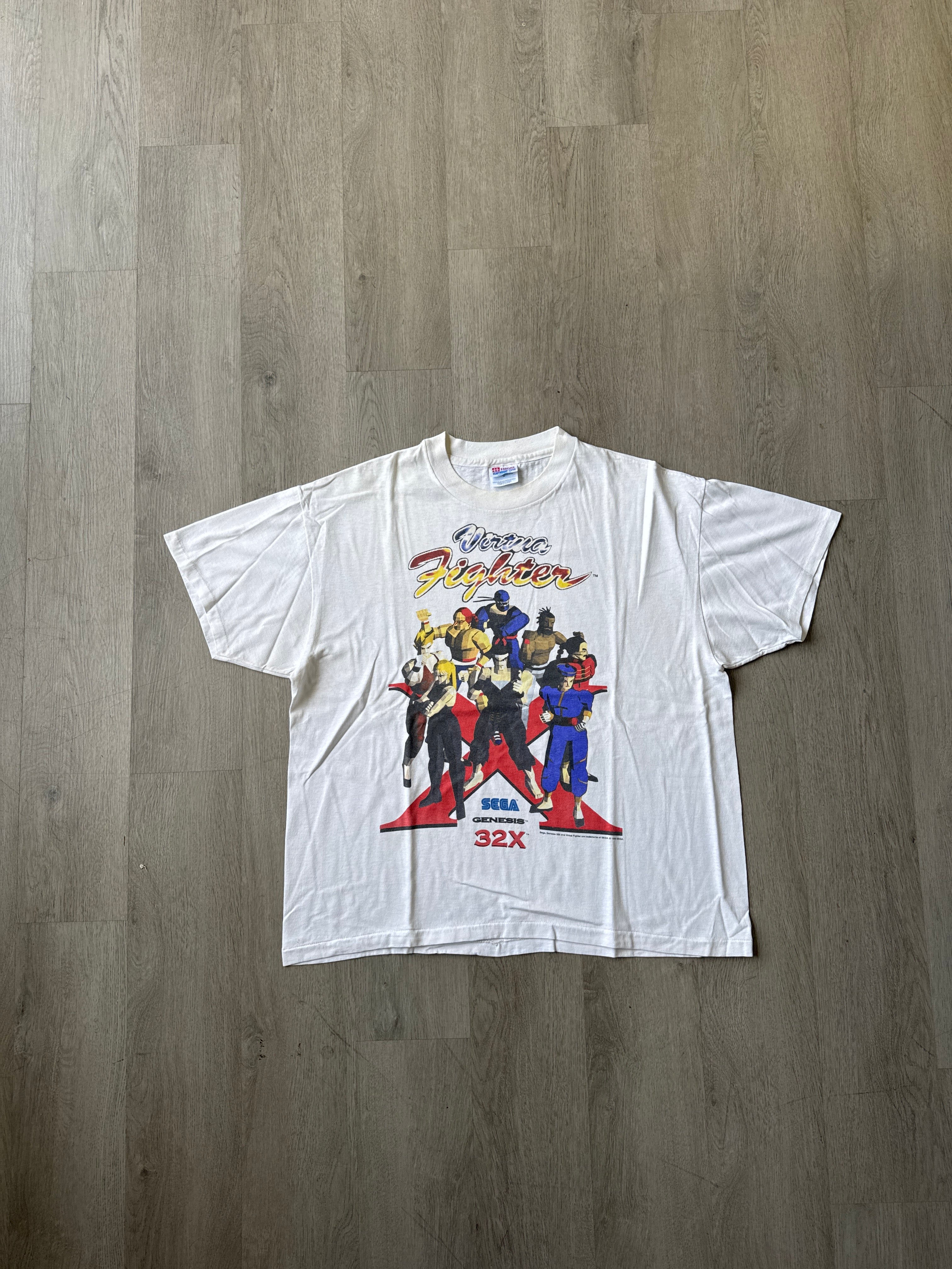 Vintage 1995 Sega Genesis Virtua Fighter Sega Genesis 32X Promo Tee