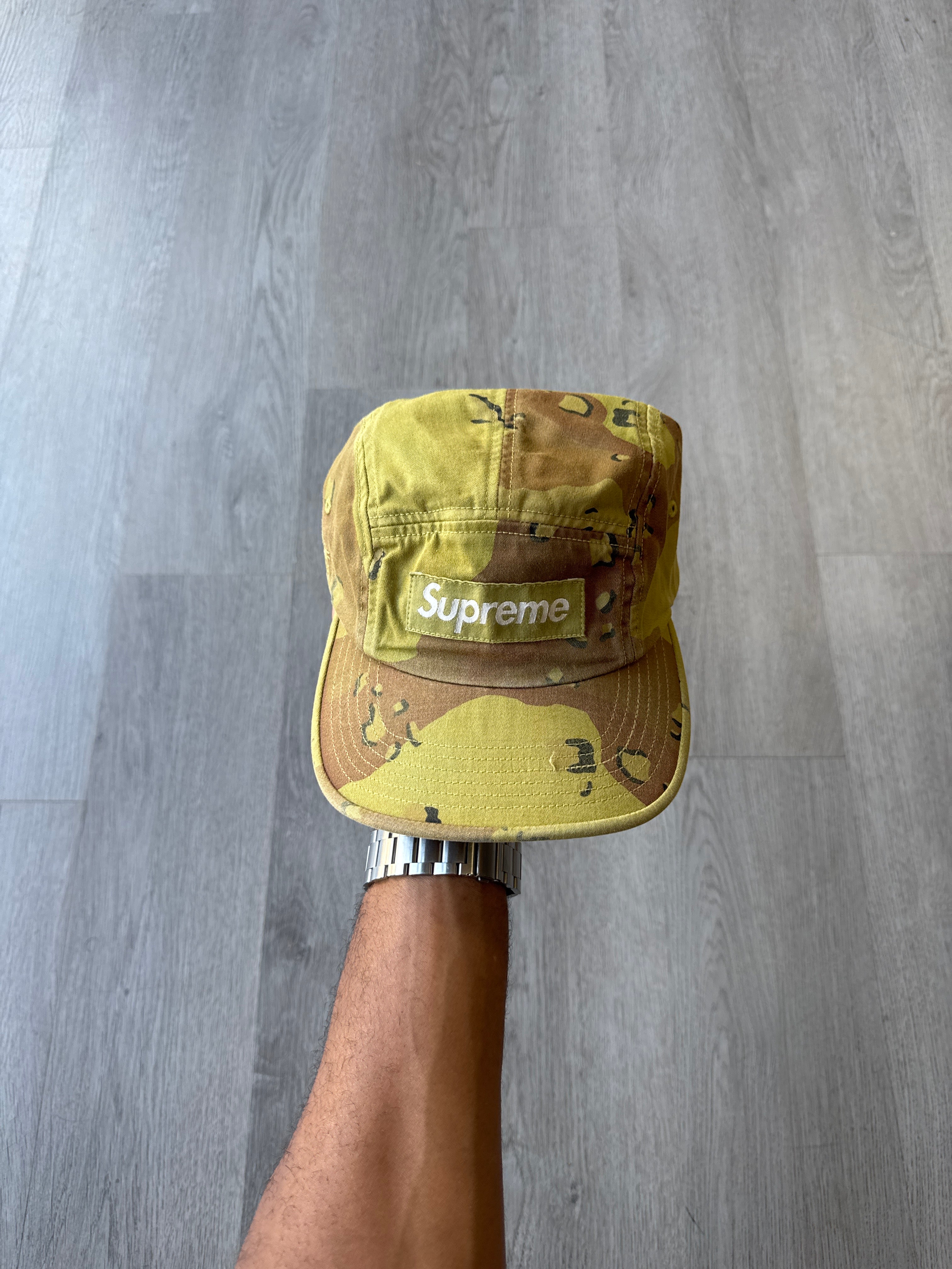 Supreme Overdyed Camo Camp Cap Green 2021
