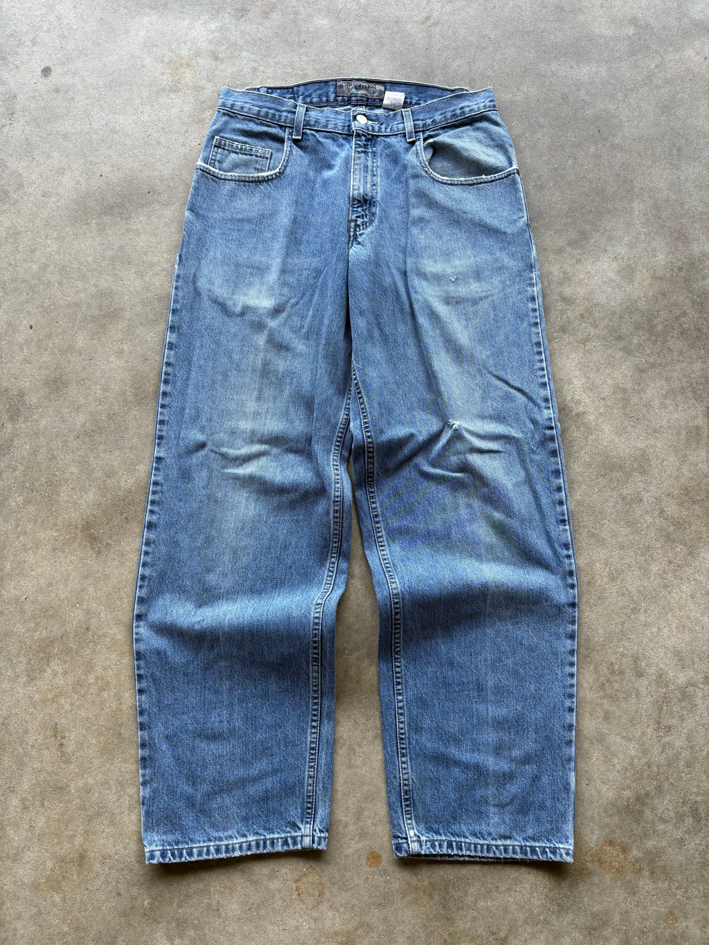 Vintage Faded Light Blue Silvertab Denim Jeans