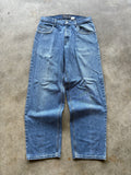 Vintage Faded Light Blue Silvertab Denim Jeans