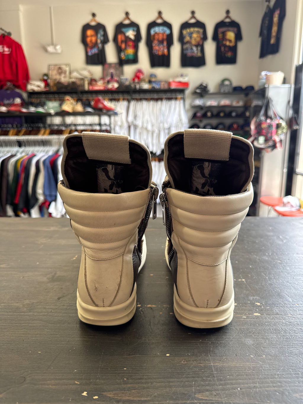 Pre-owned Rick Owen’s Women’s Geobasket Brown Milk