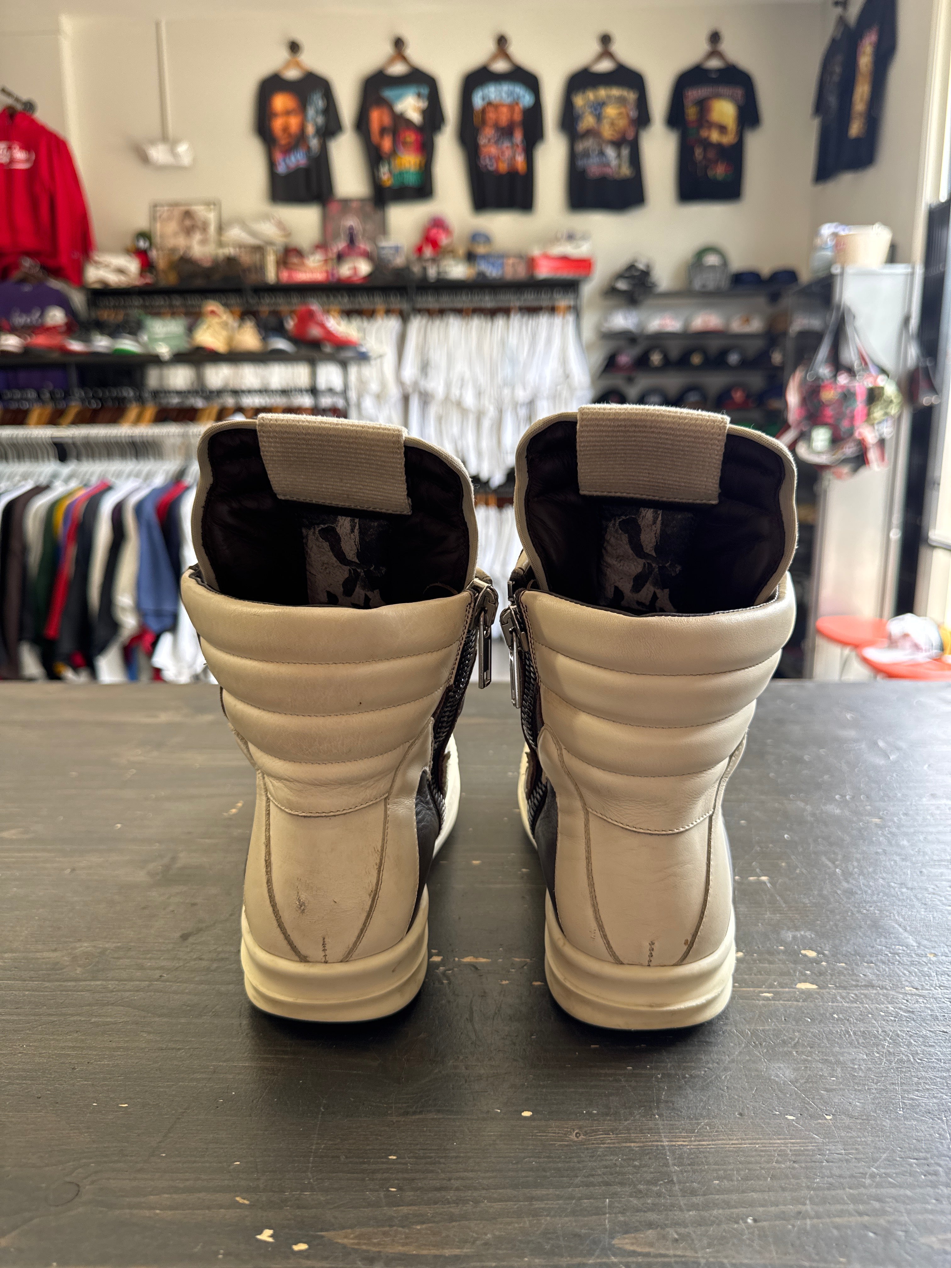 Pre-owned Rick Owen’s Women’s Geobasket Brown Milk