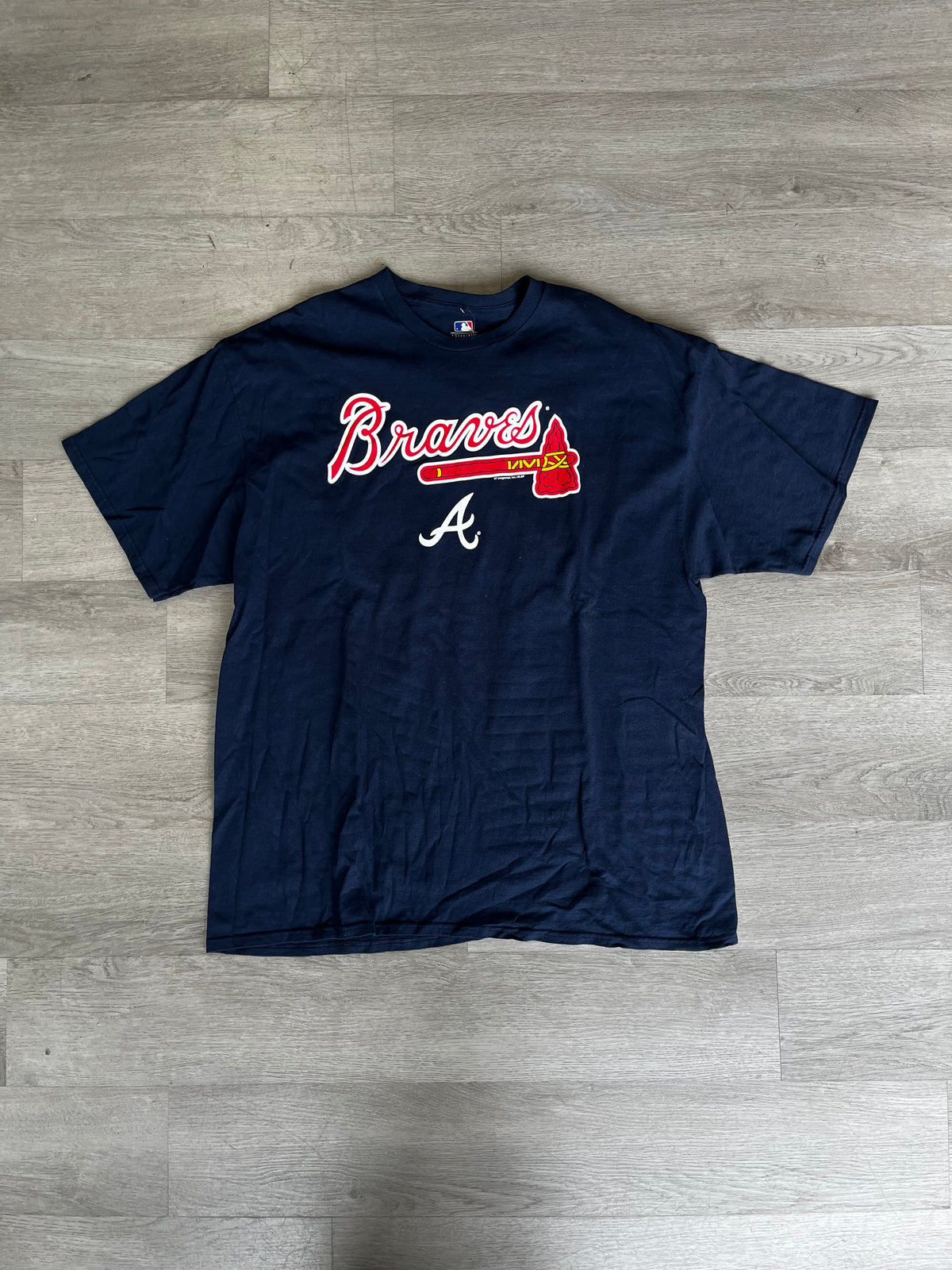 Navy Blue Atlanta Braves Tee