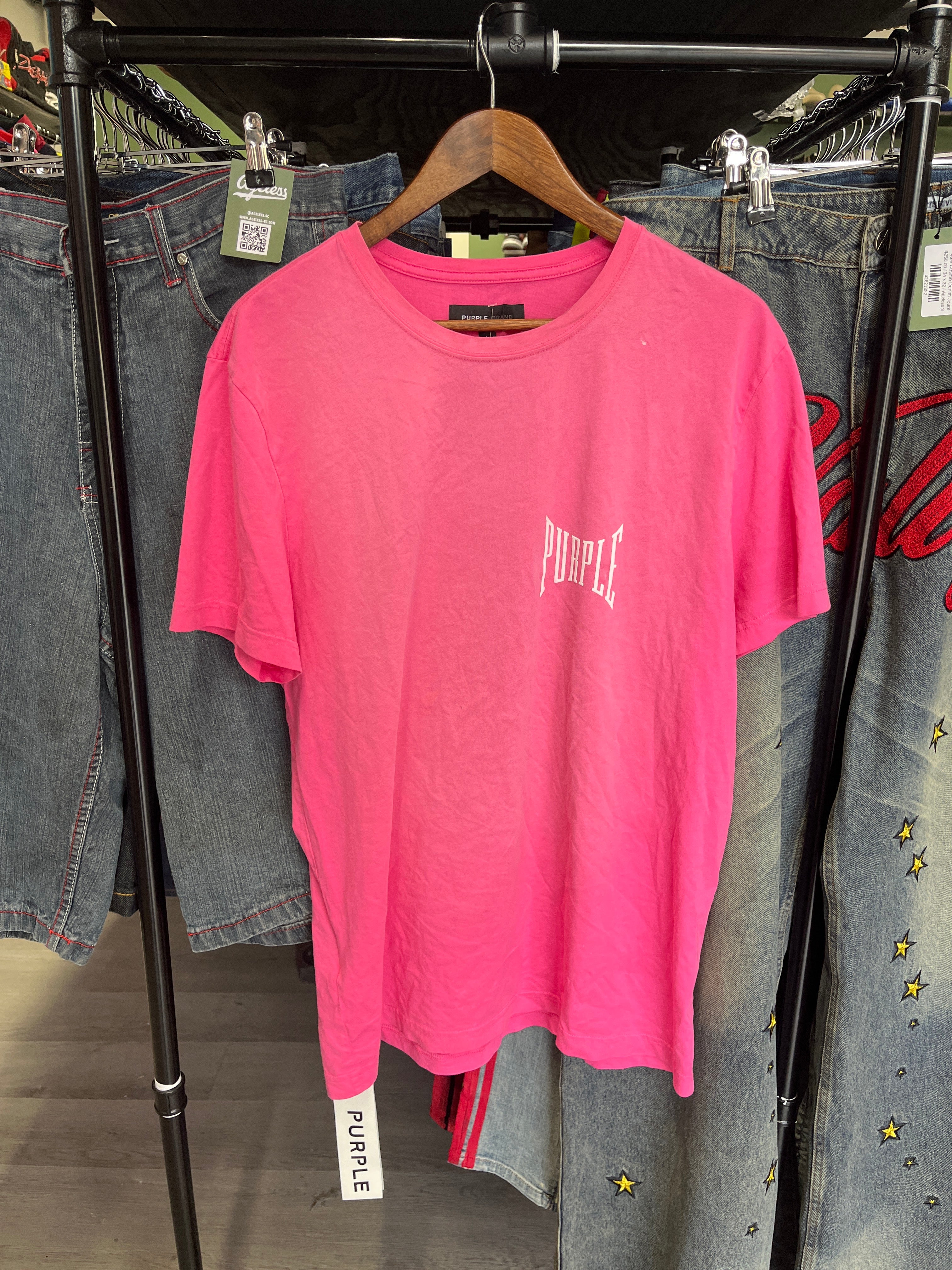 Purple Small Logo Tee
