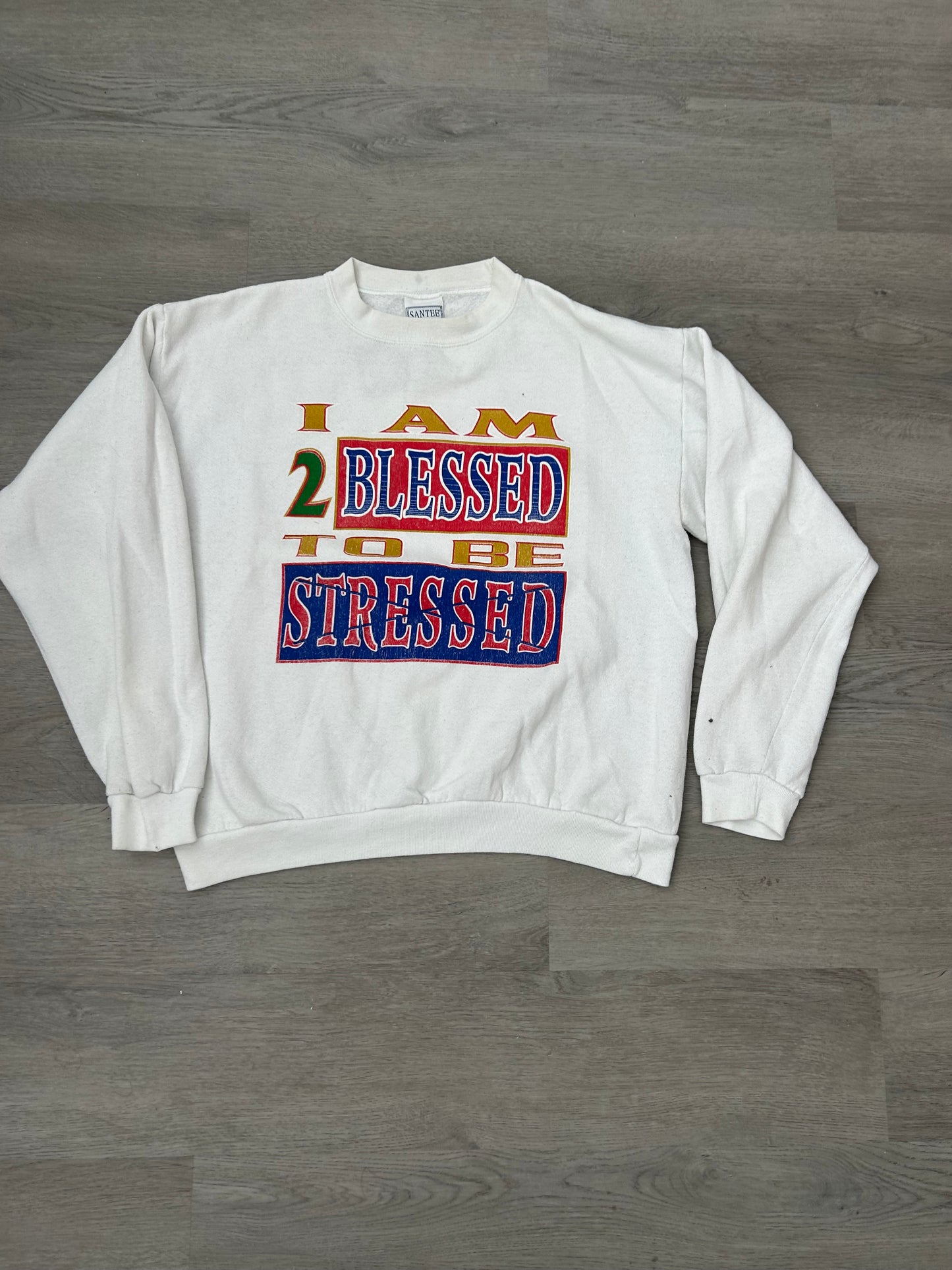 2 Blessed To Be Stressed Sweatshirt