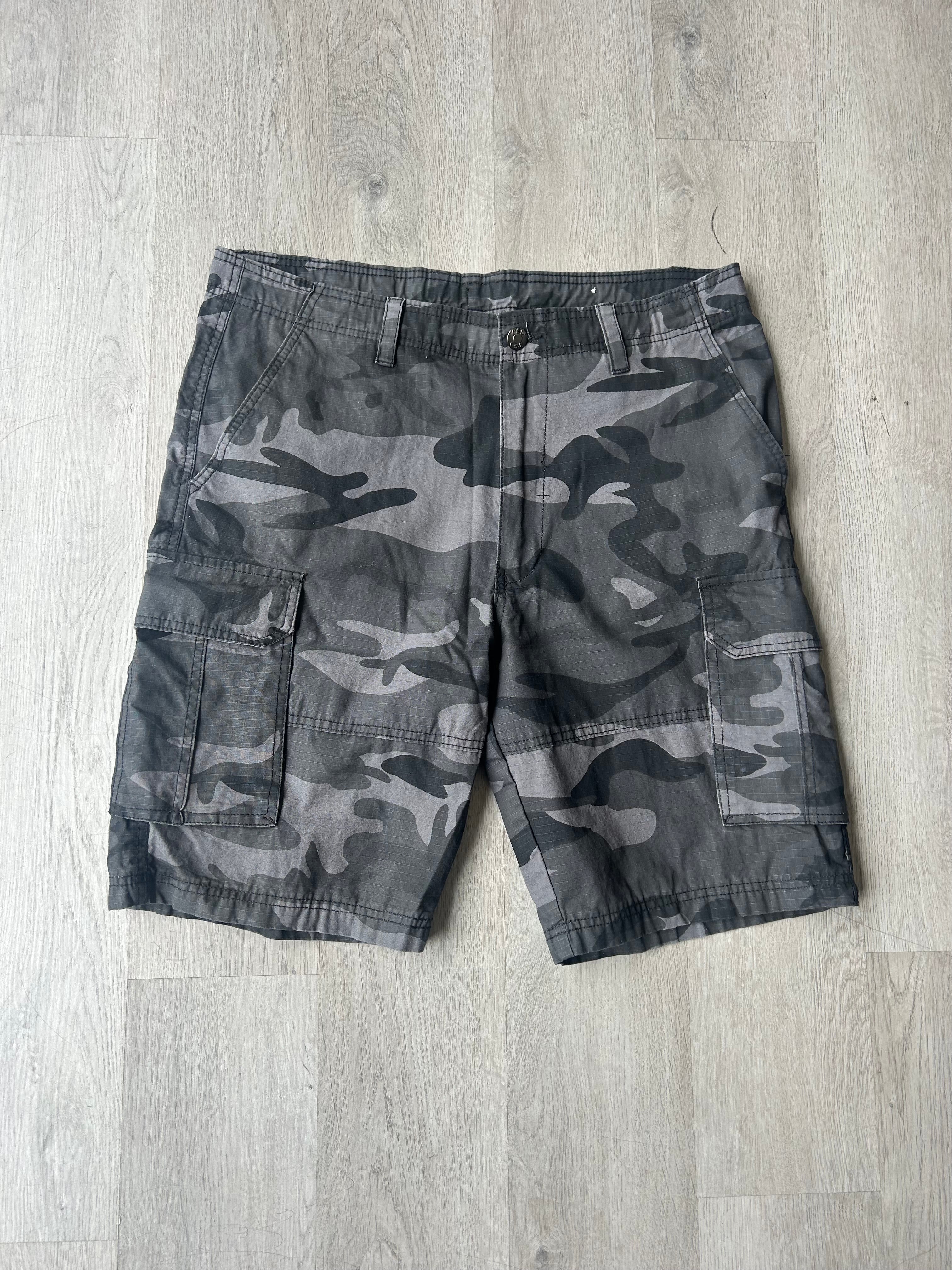 Black Military Camo Shorts