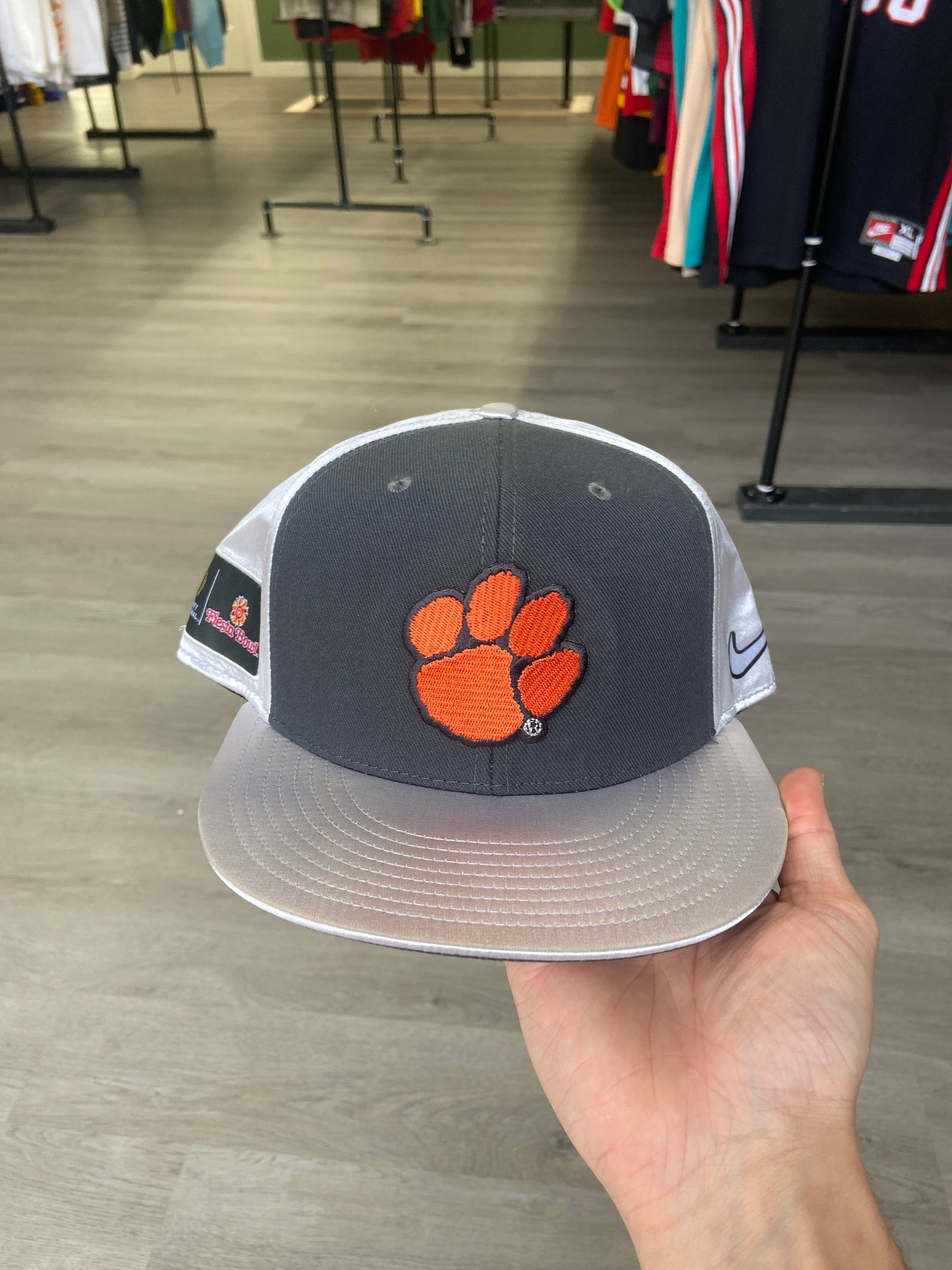 Silver Grey Fiesta Bowl Clemson Hat