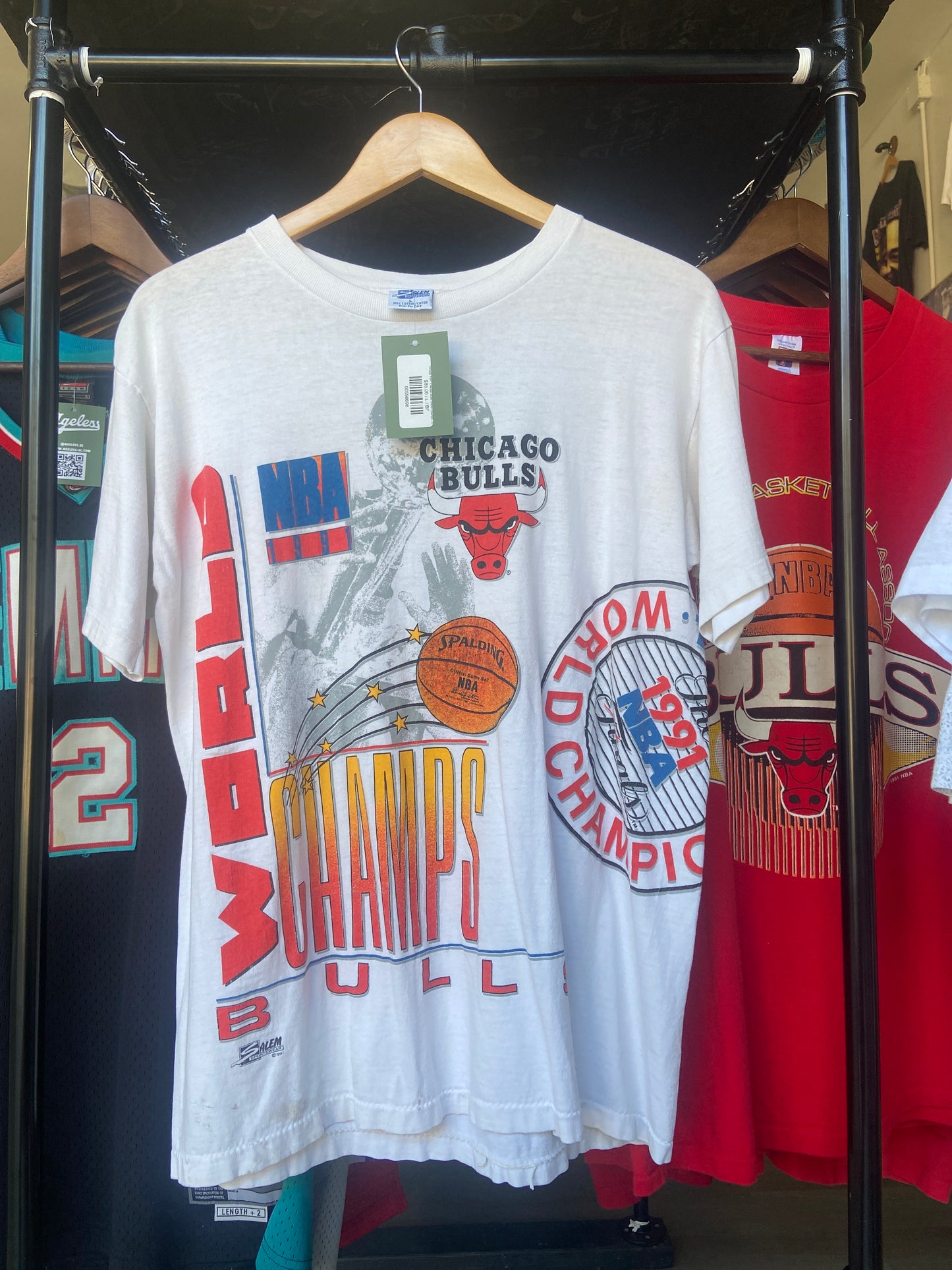 Vintage 1991 Chicago Bulls World Champs Tee