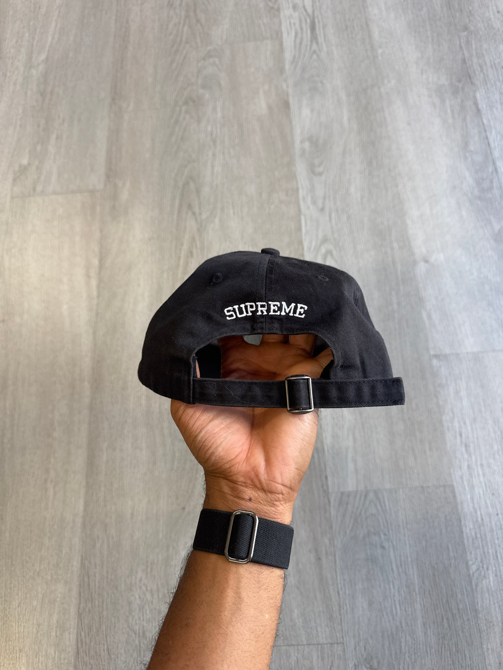 Supreme Splatter 6-Panel Black Hat