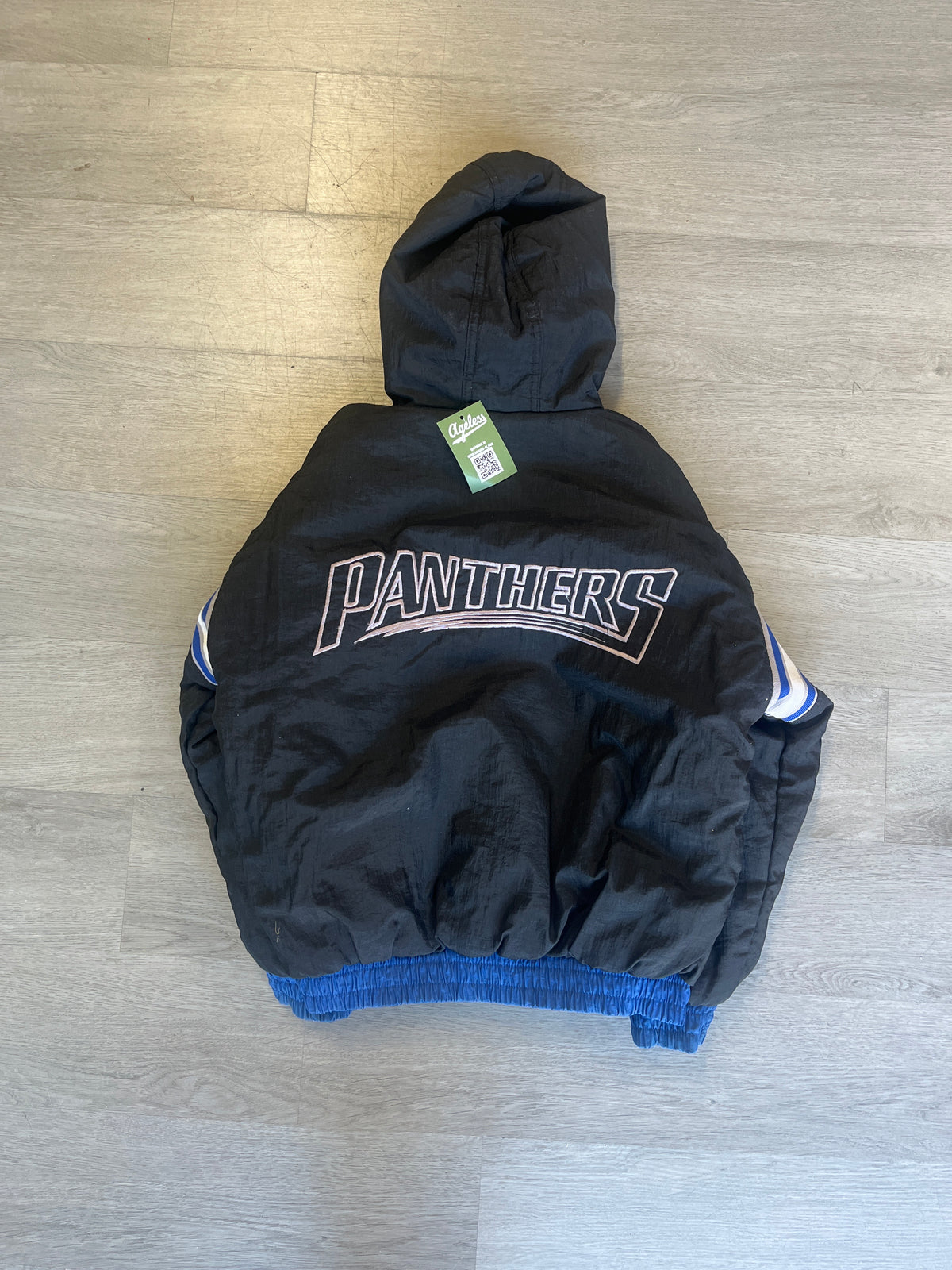 Vintage Youth 1990s Carolina Panthers Reversible Hooded Jacket