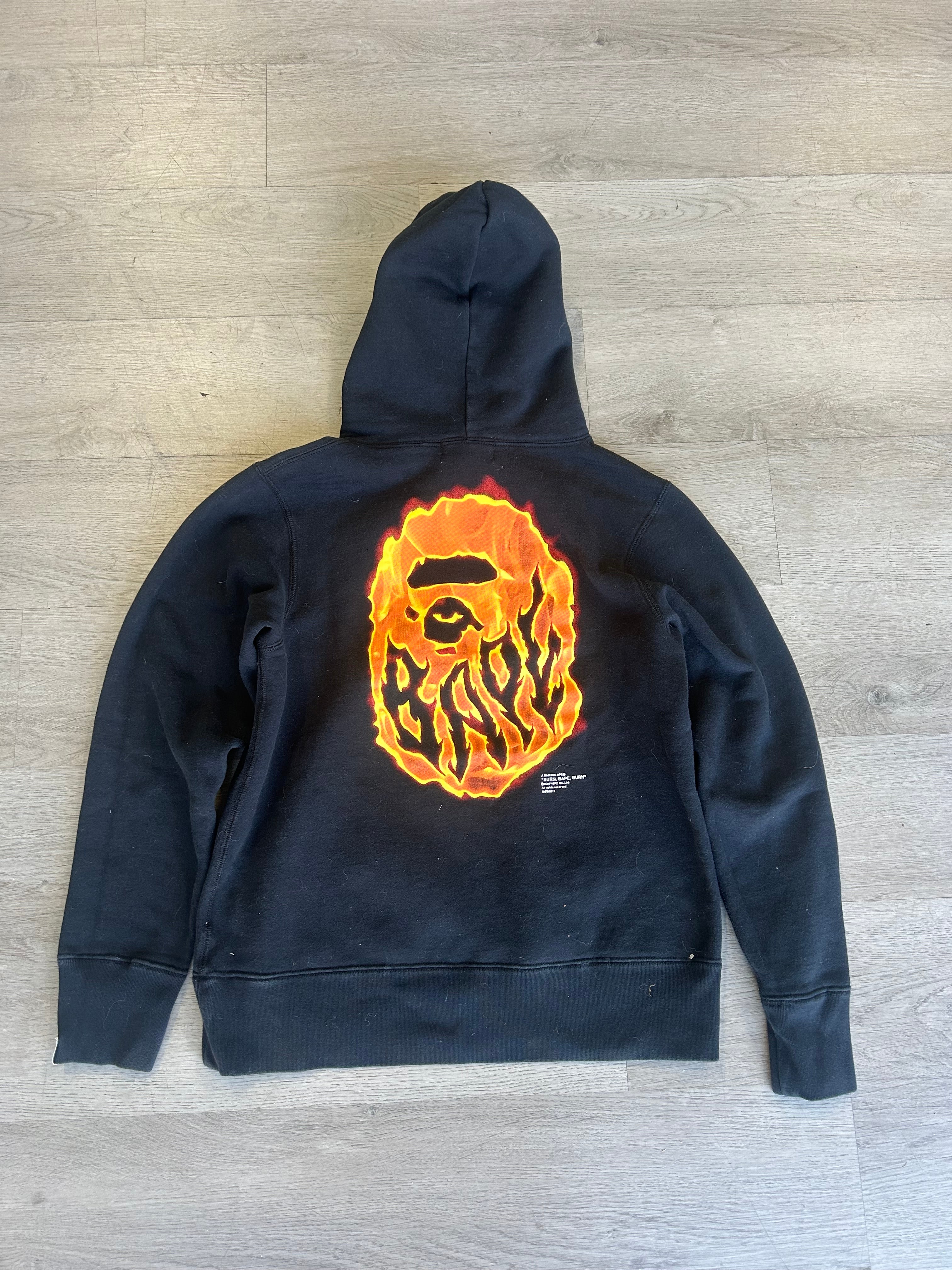 Pre-Owned Flaming Bape Sweatshirt