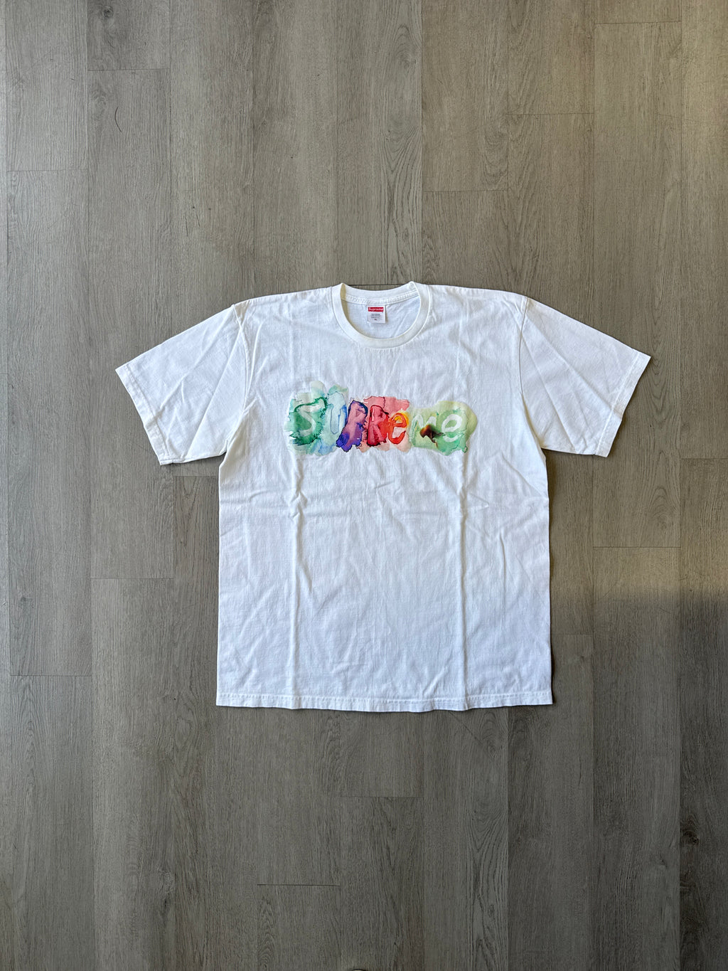 Supreme Watercolor White Tee