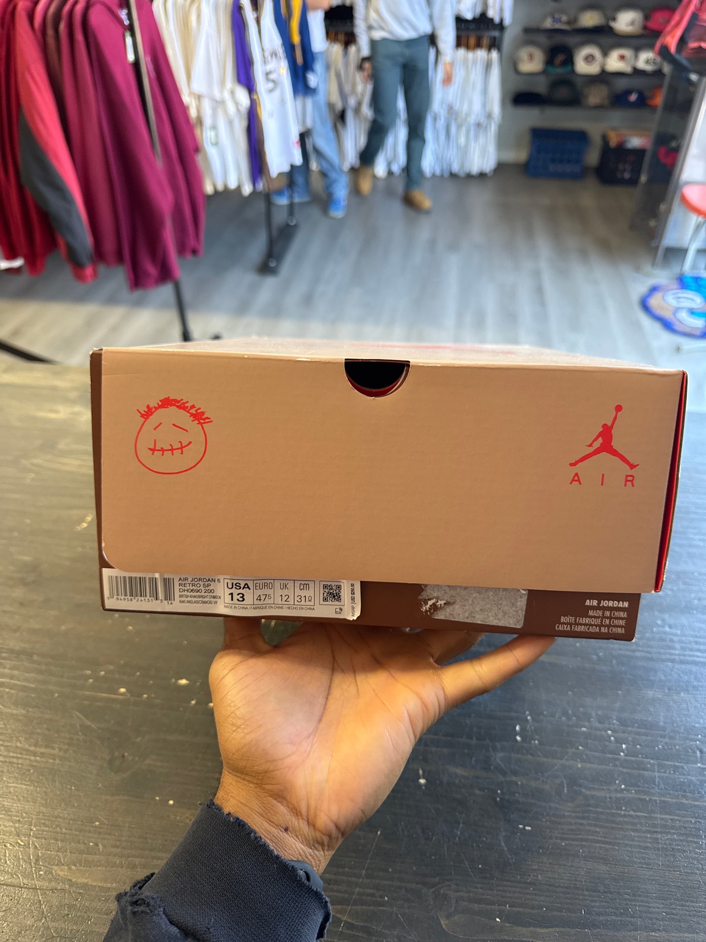 Pre-owned Jordan Retro 6 Travis Scott British Khaki