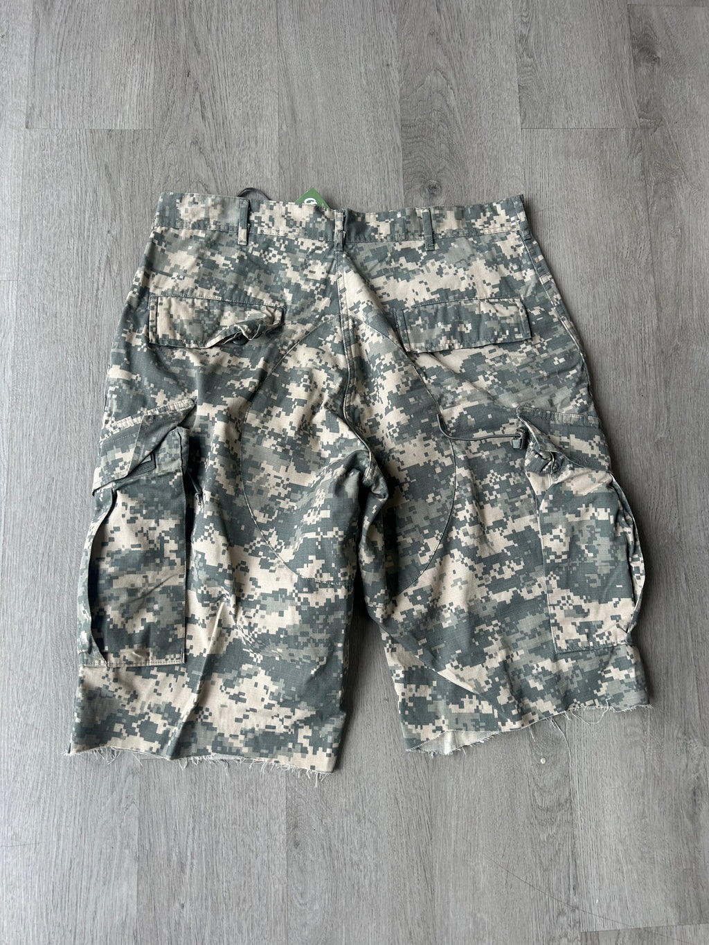 Military Camo Cutoff Shorts