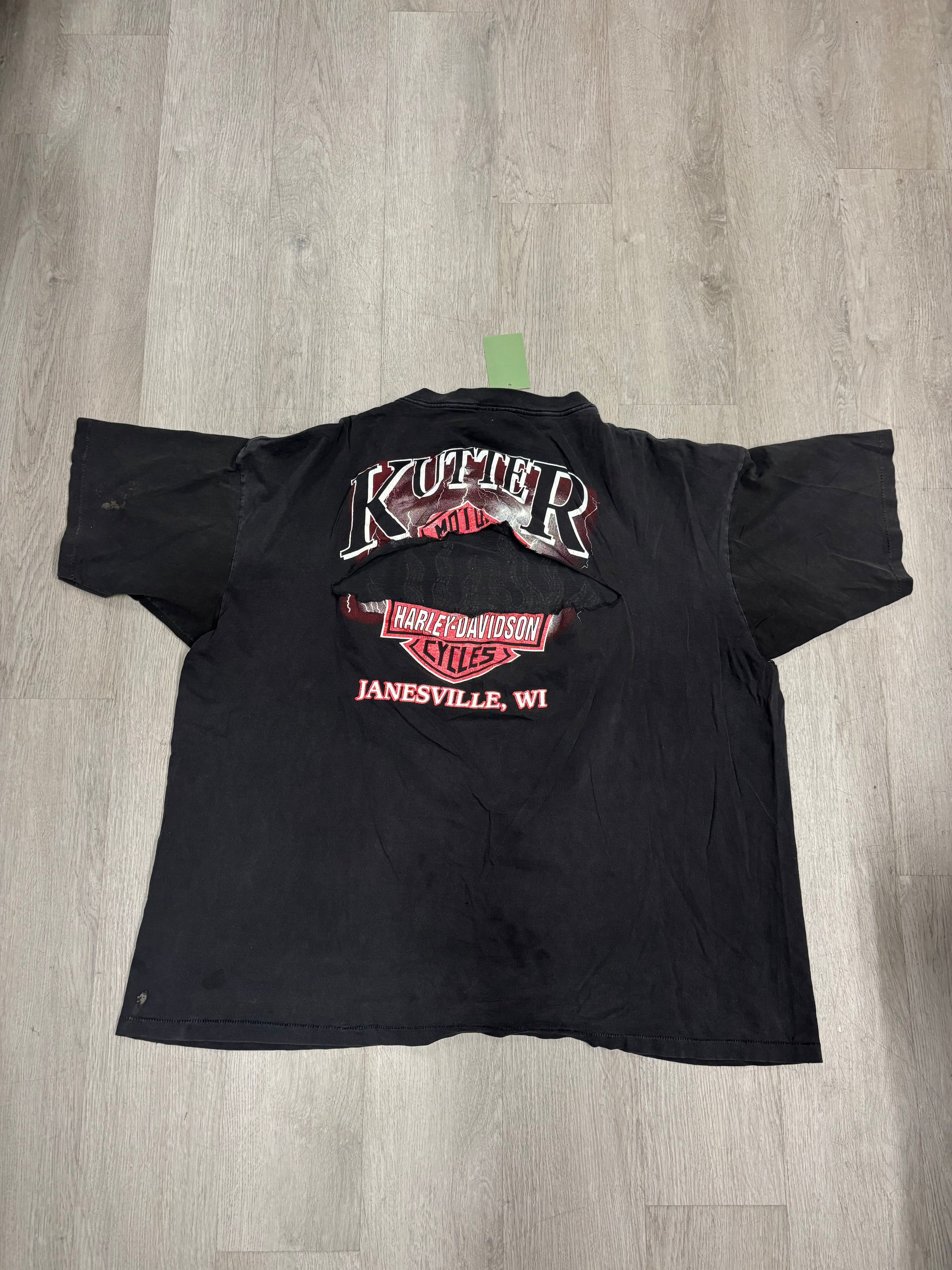 Vintage Harley Davidson Distressed Eagle Tee