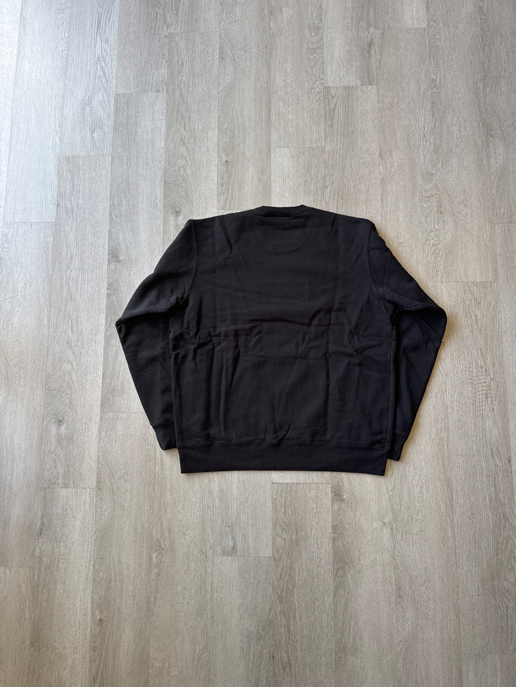 Supreme Cutout Logo Black Crewneck (SS20)
