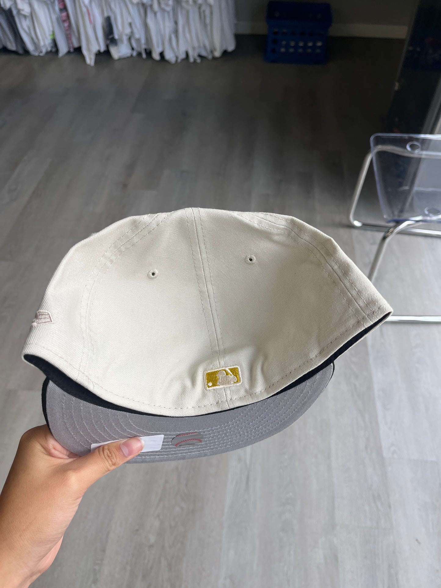 Atlanta Braves Two-Tone Stone 59Fifty Fitted Hat