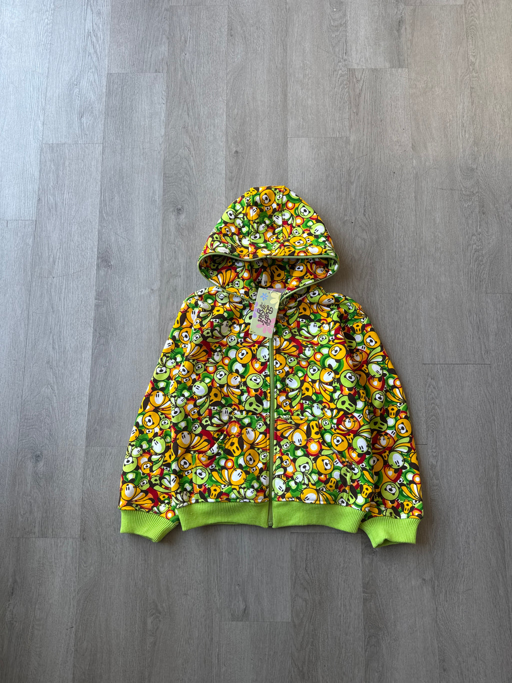 Y2K Baby Girl Hooded Zip Up