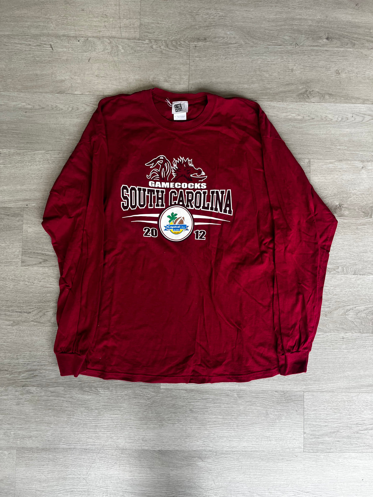 Vintage South Carolina Gamecocks 2012 Capital One Bowl Long Sleeve Tee