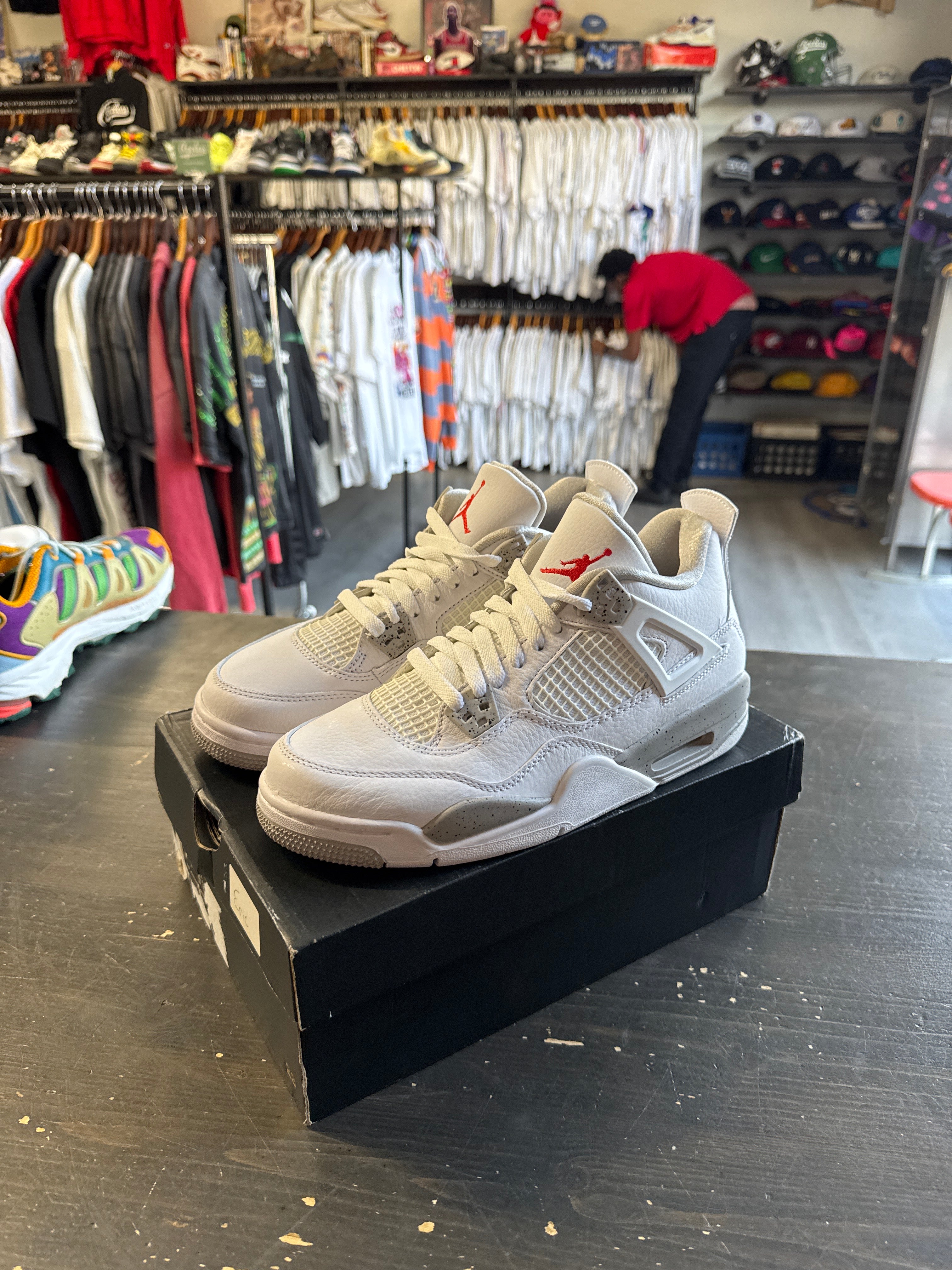 Jordan Retro 4 White Oreo (GS)