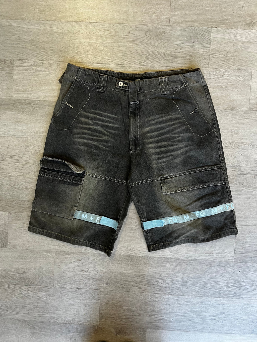 Vintage Marithé + François Girbaud Denim Cargo Shorts