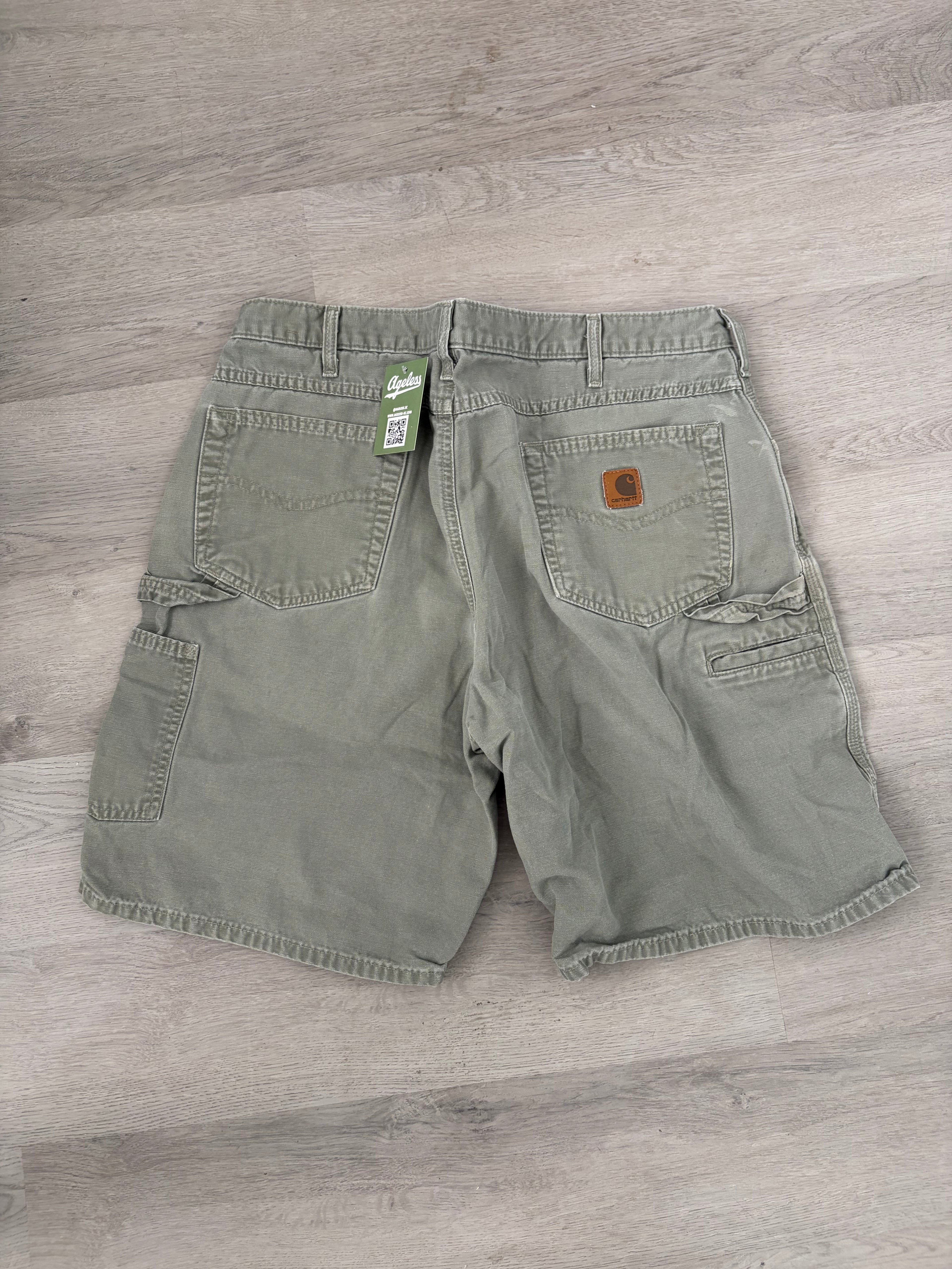 Vintage Carhartt Faded Olive Carpenter Shorts