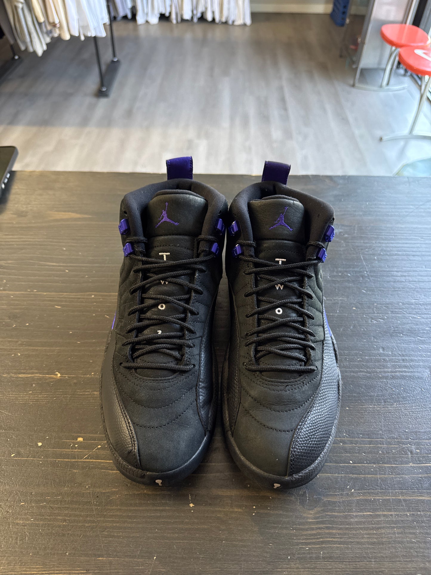Pre-owned Jordan Retro 12 Black Dark Concord