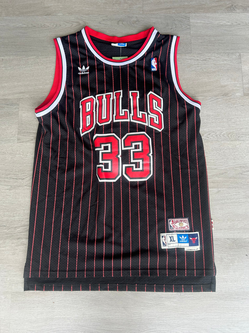 Adidas NBA Hardwood Classics Chicago Bulls #33 Scottie Pippen Jersey