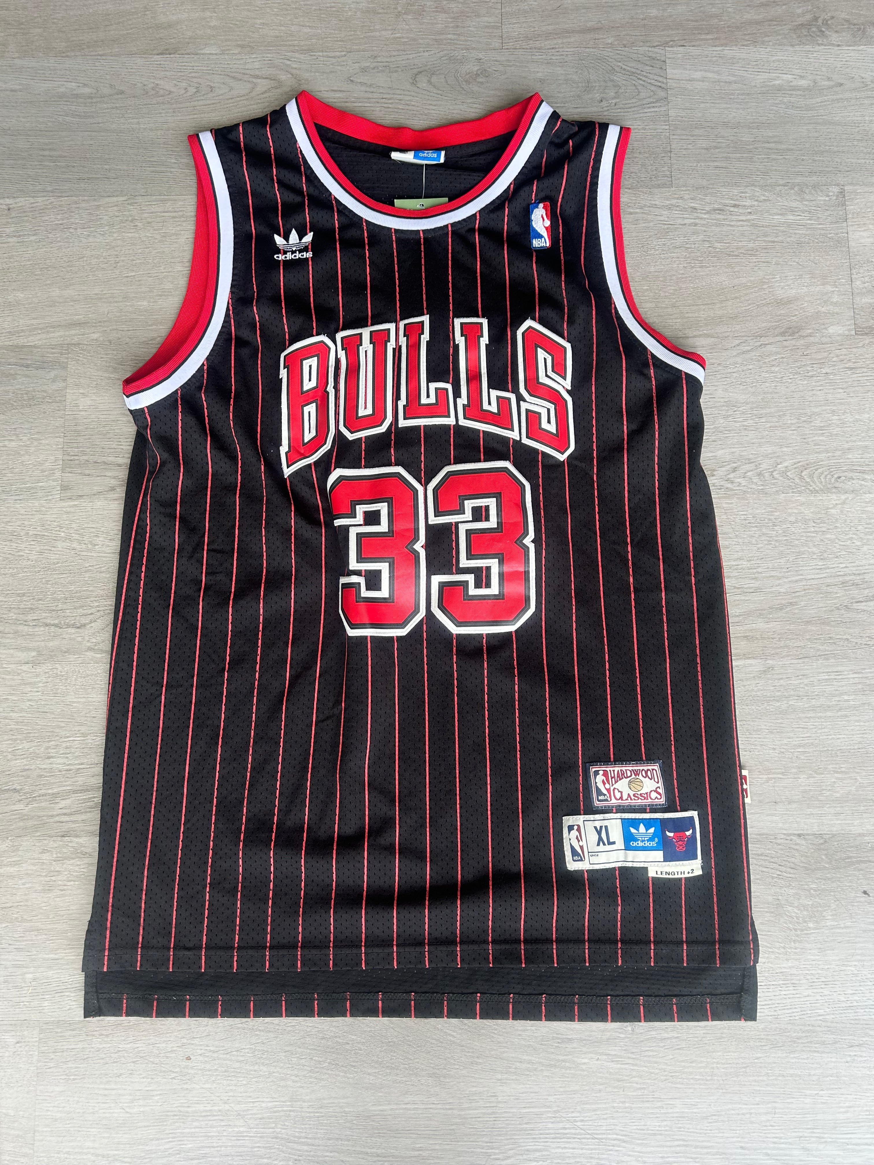 Adidas NBA Hardwood Classics Chicago Bulls #33 Scottie Pippen Jersey