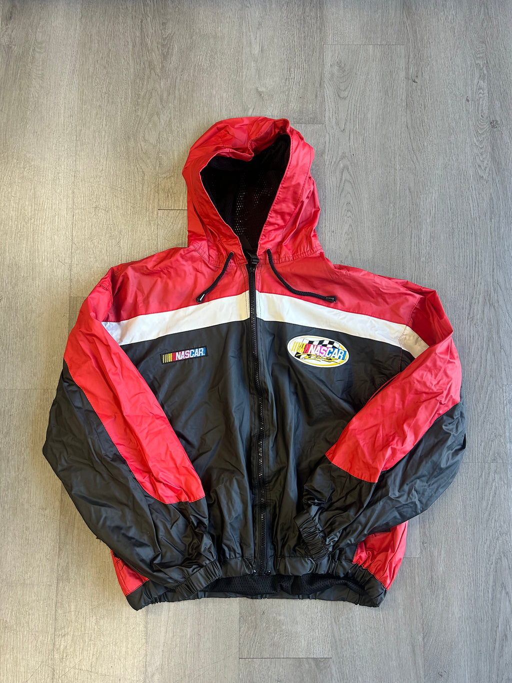 Vintage Essex NASCAR full zip Windbreaker Jacket