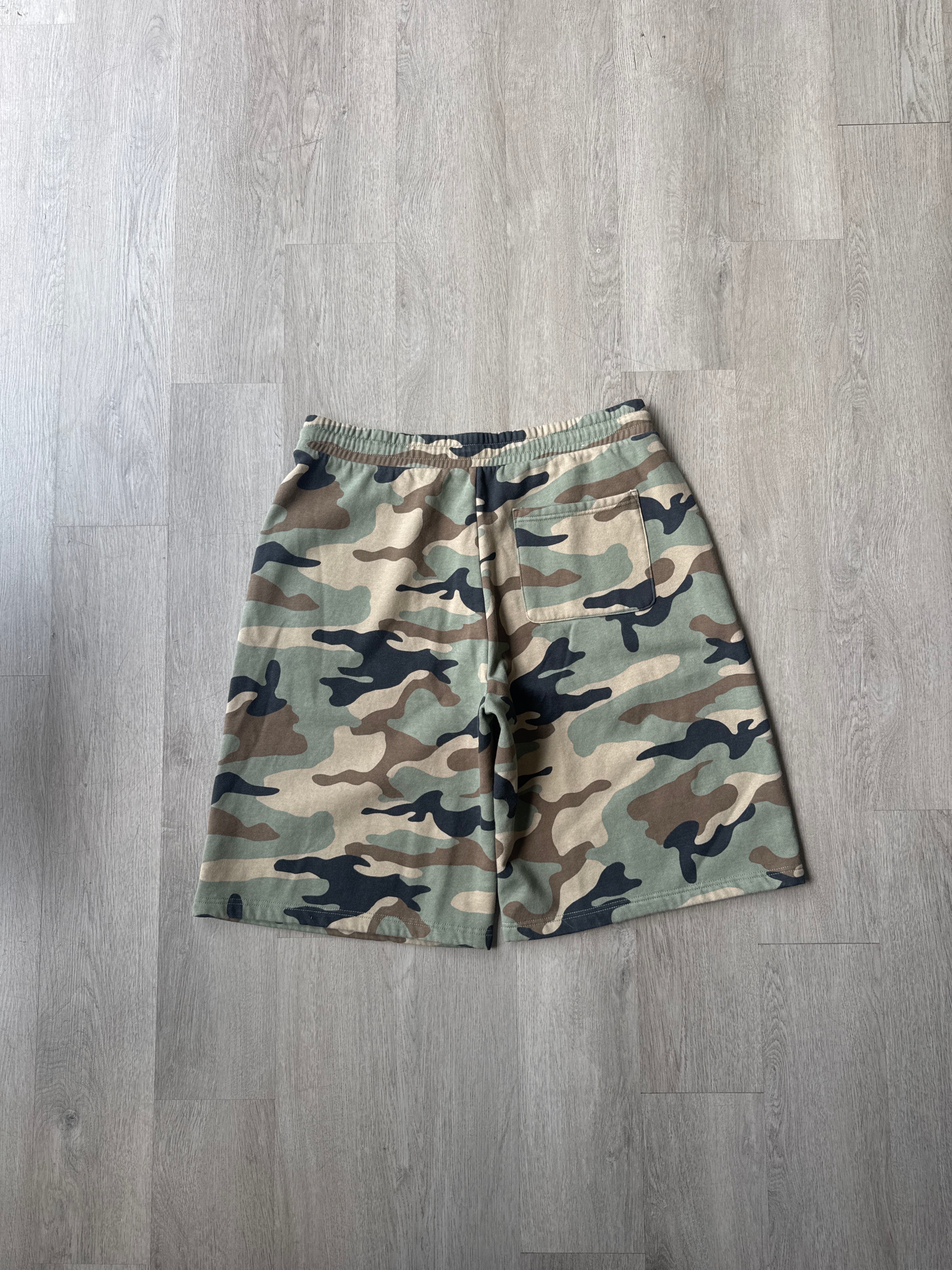 Blank 3/4 Long Camo Sweatshorts