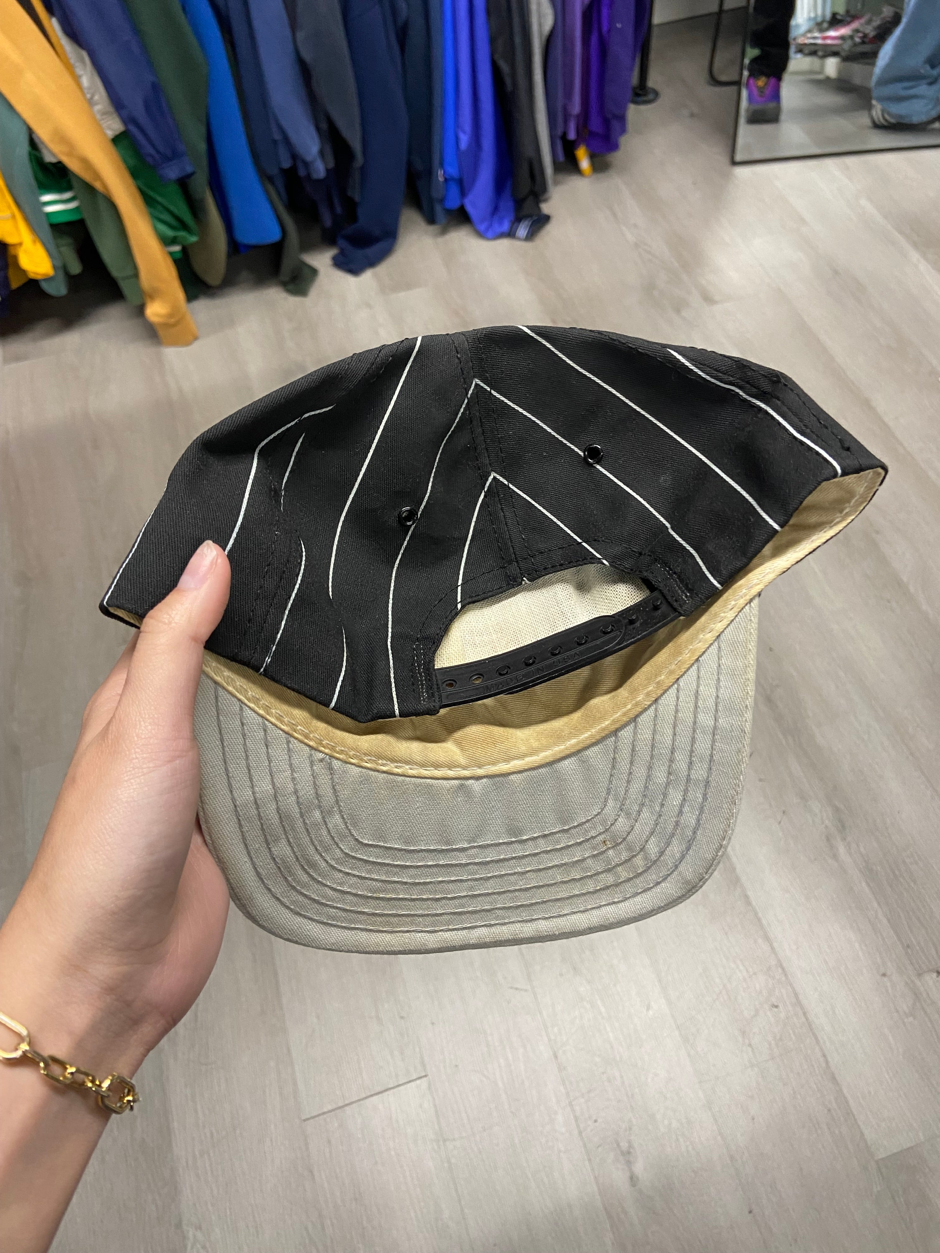 Vintage Dale Earnhardt Striped SnapBack Hat