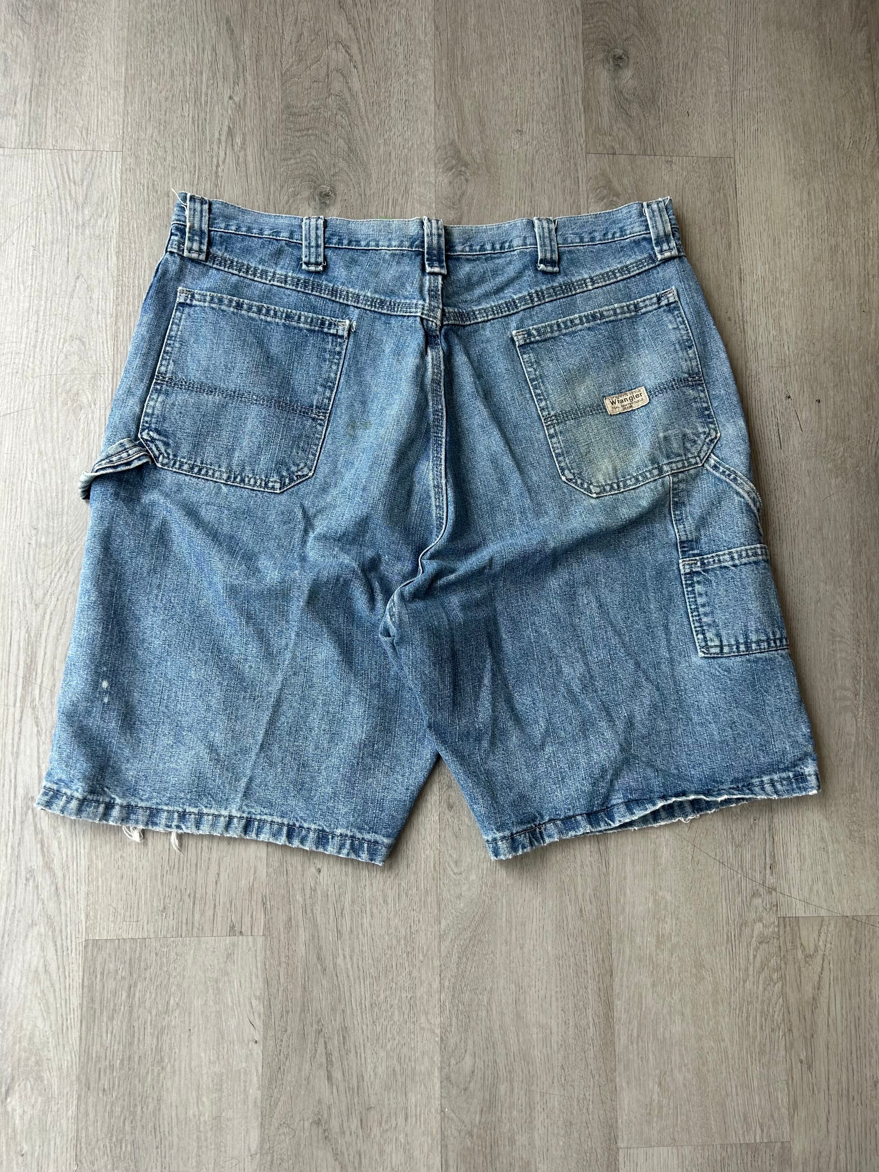 Vintage Distressed Wrangler Carpenter Jean Shorts Jorts