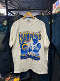 White 2000 St. Louis Rams Kurt Warner Super Bowl Champions Tee