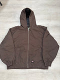 Vintage Dickies Brown Workwear Hooded Jacket