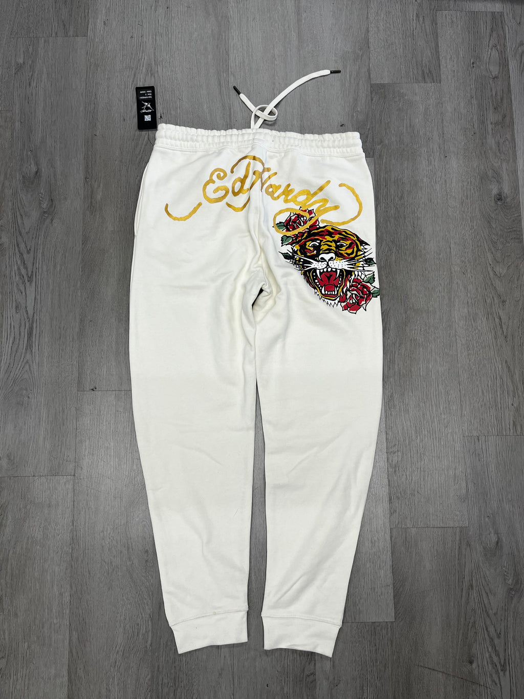 Women’s Ed Hardy Tiger Rose Ivory Sweatpants