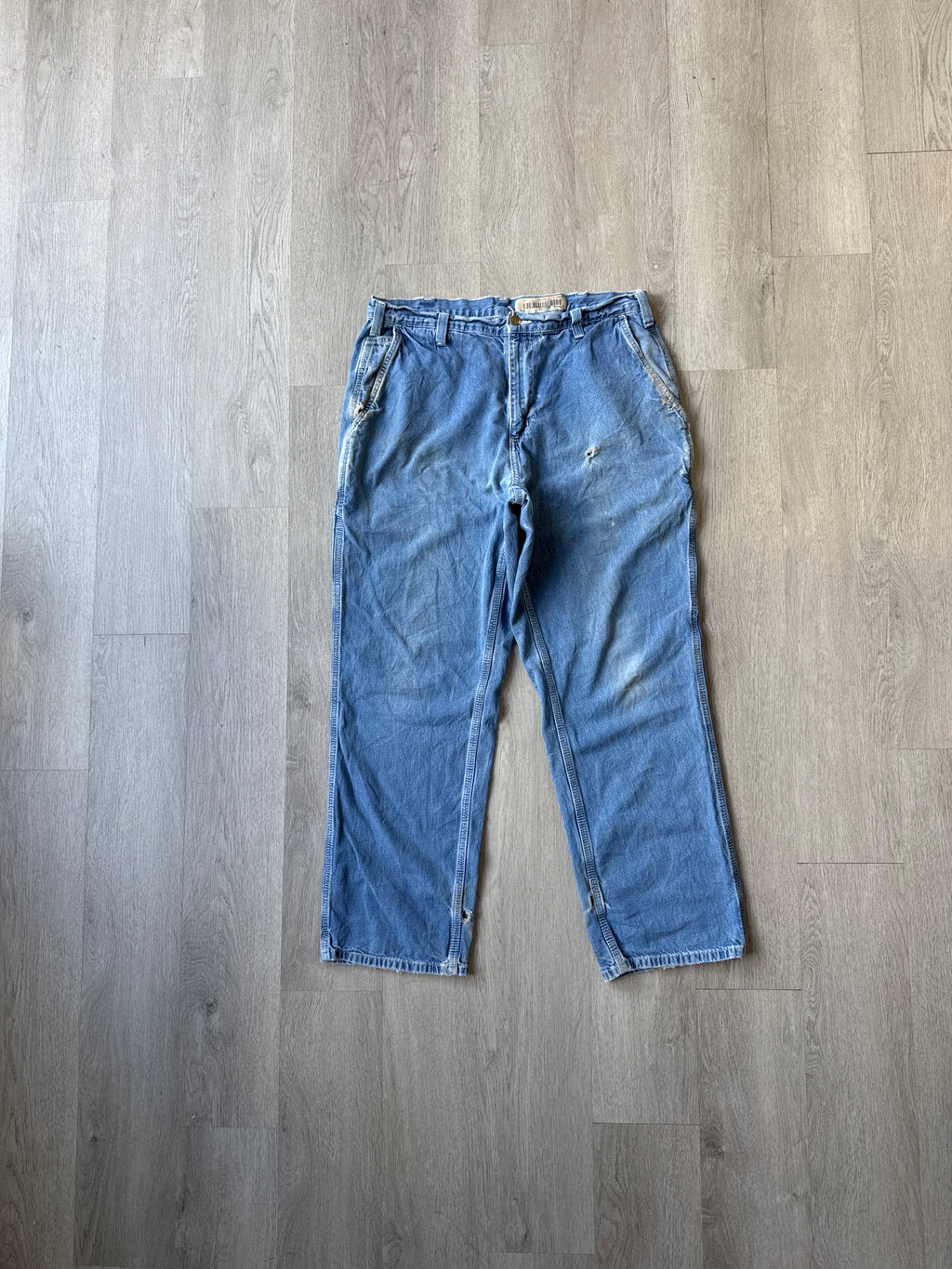Vintage Carhartt Dungaree Fit Distressed Denim Jeans