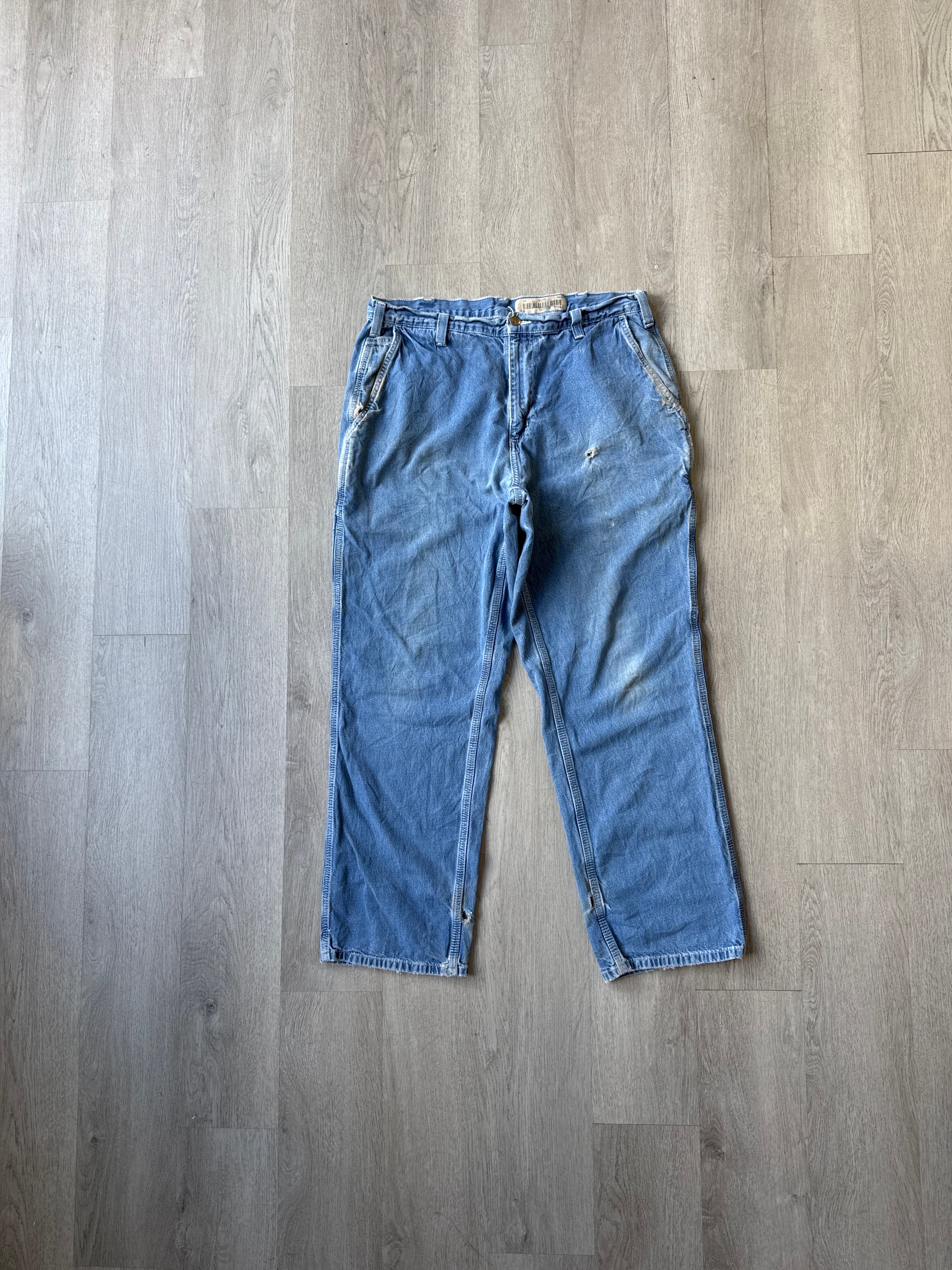 Vintage Carhartt Dungaree Fit Distressed Denim Jeans