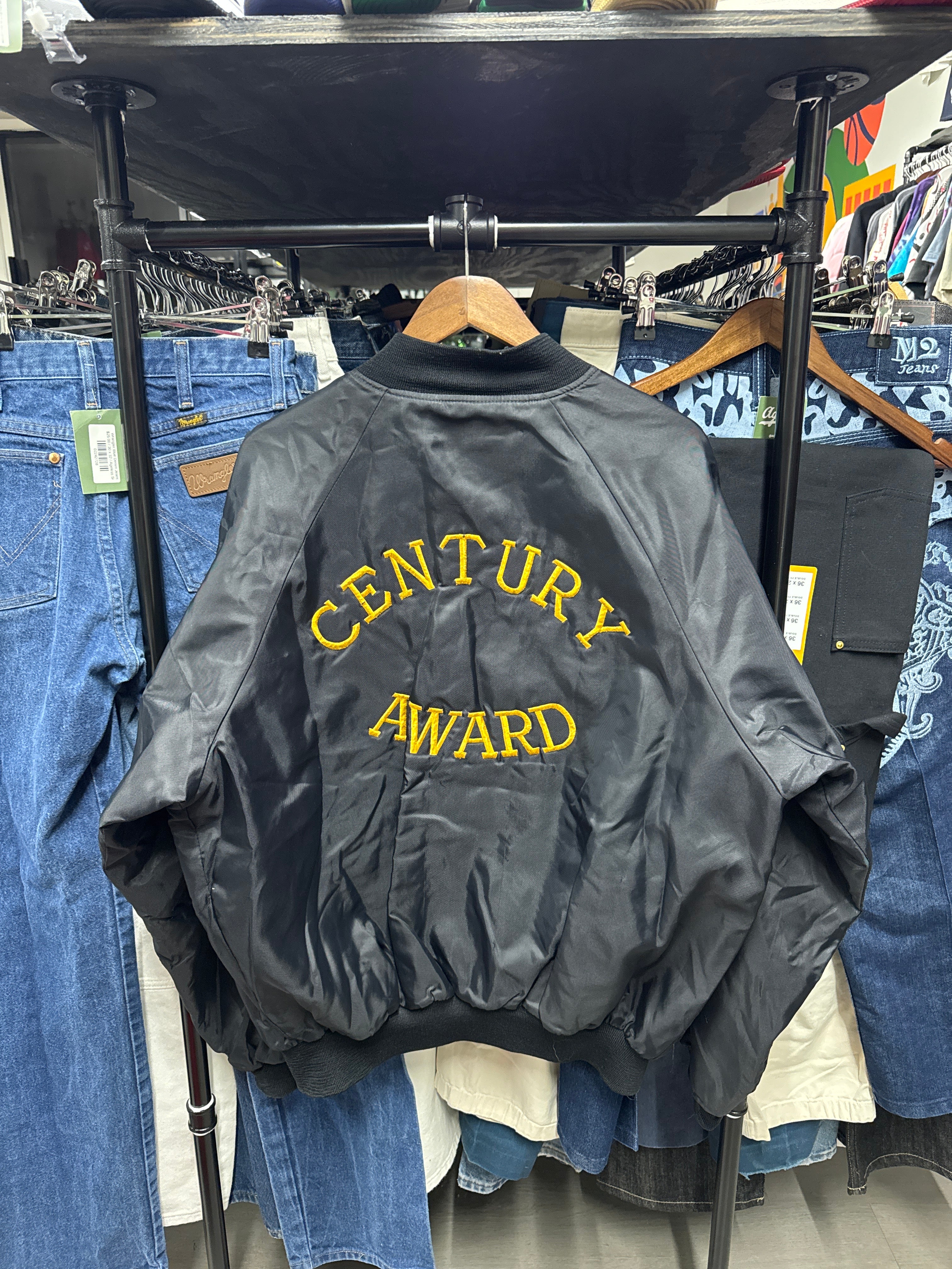 Vintage Hartwell Sports Royal Z Lanes Columbia South Carolina Bowling Century Award Varsity Jacket