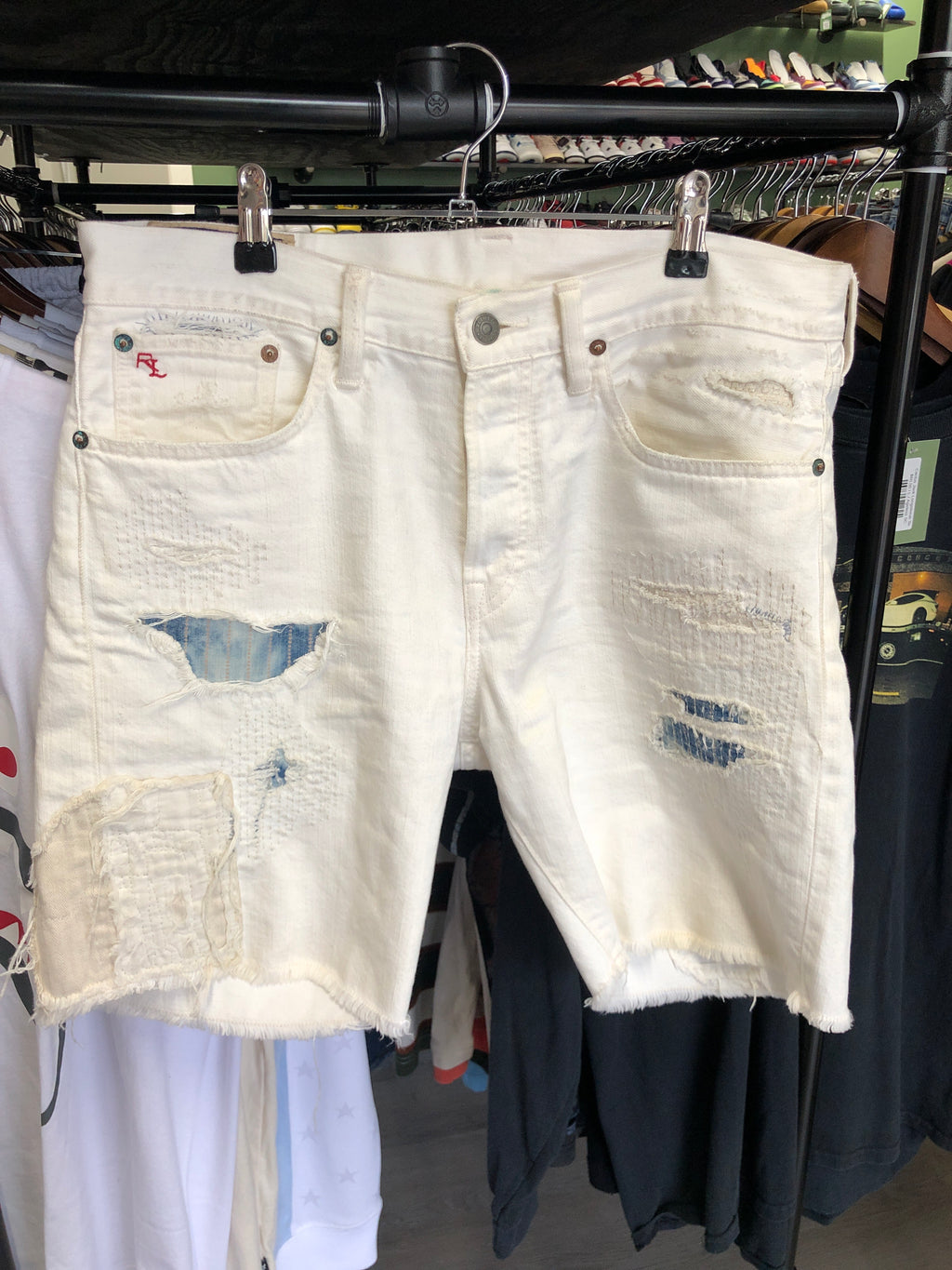 Vintage Ralph Lauren Distressed Slim Cutoff Shorts