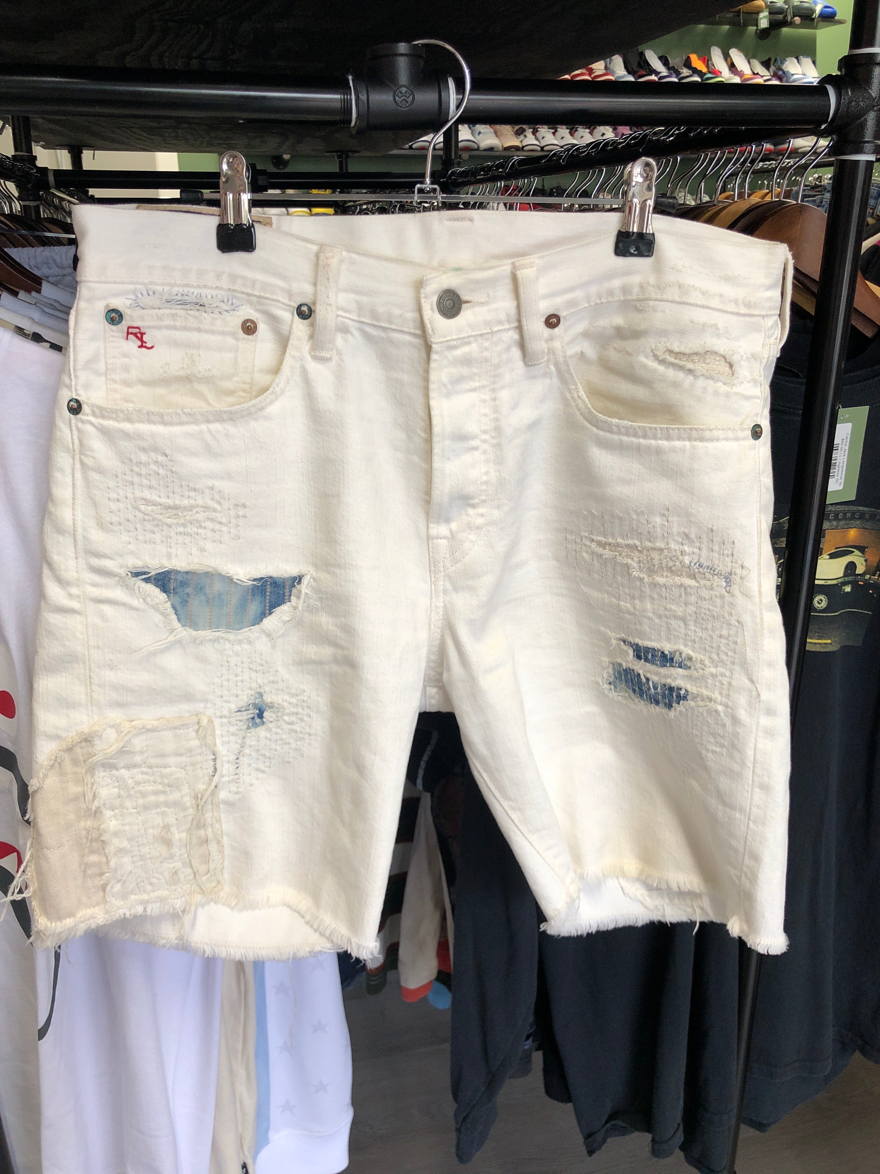Vintage Ralph Lauren Distressed Slim Cutoff Shorts