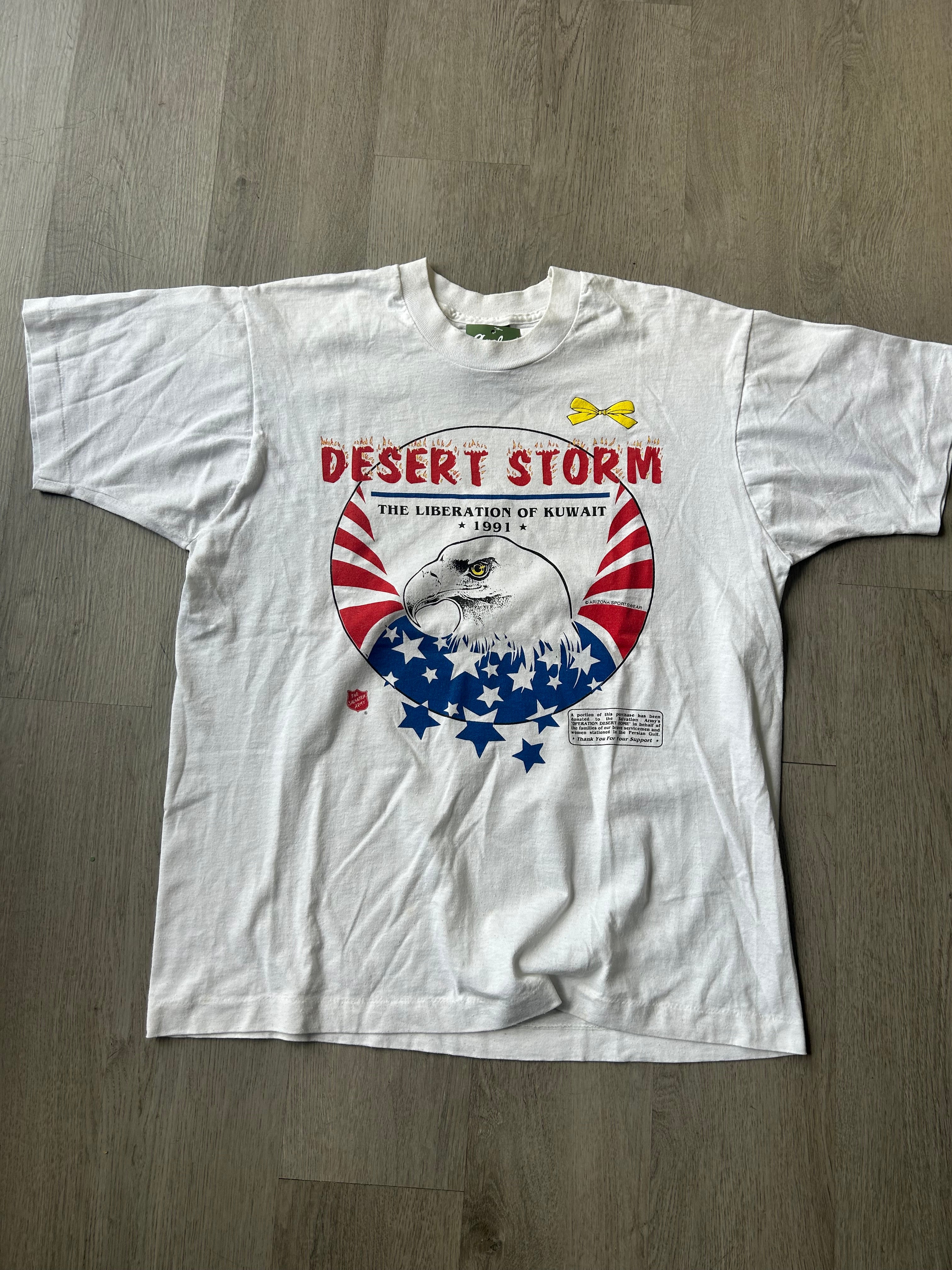 Vintage 1991 Operation Desert Storm Liberation of Kuwait Tee