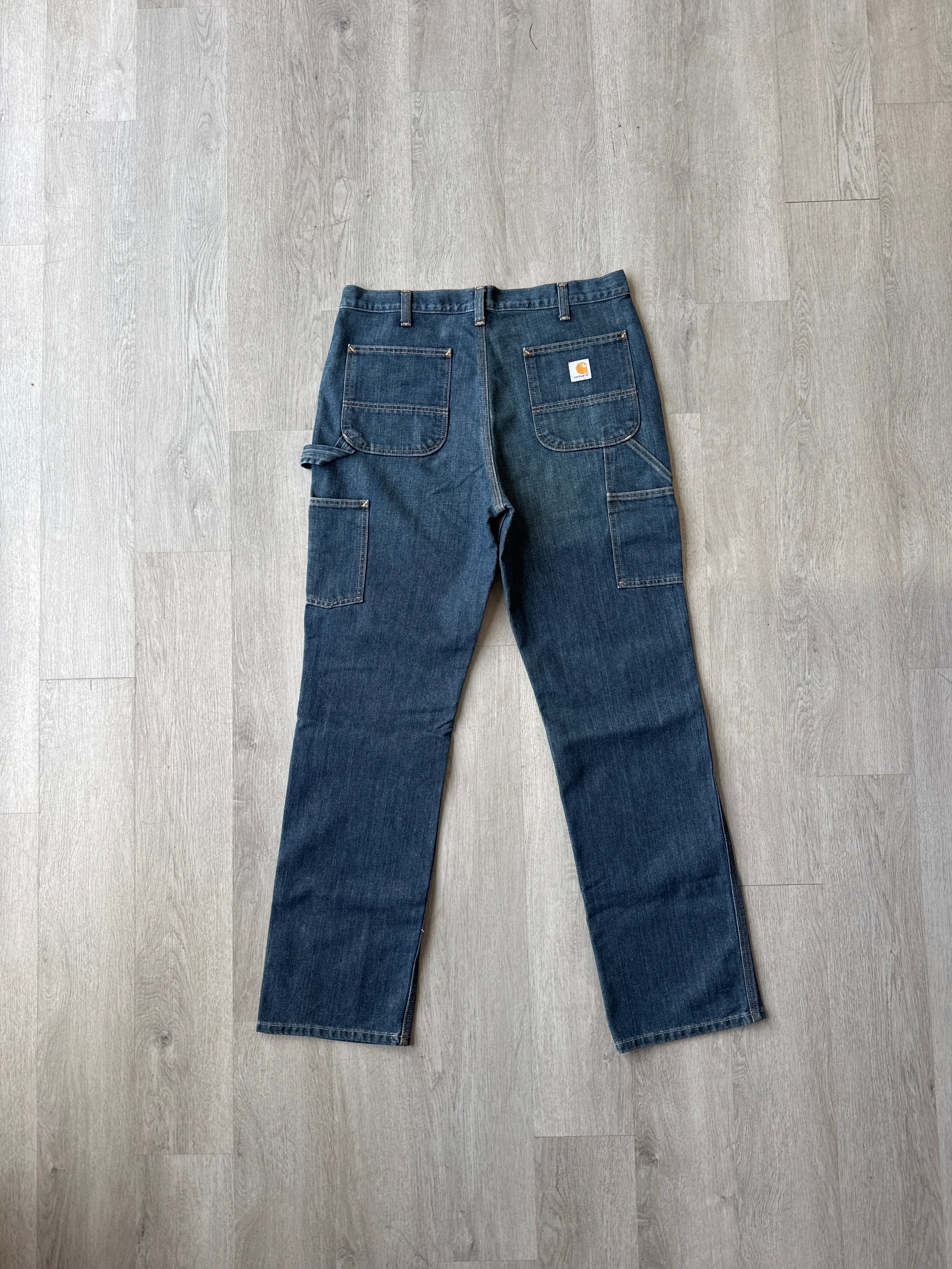 Carhartt Relaxed Fit Dark Washed Denim Jeans