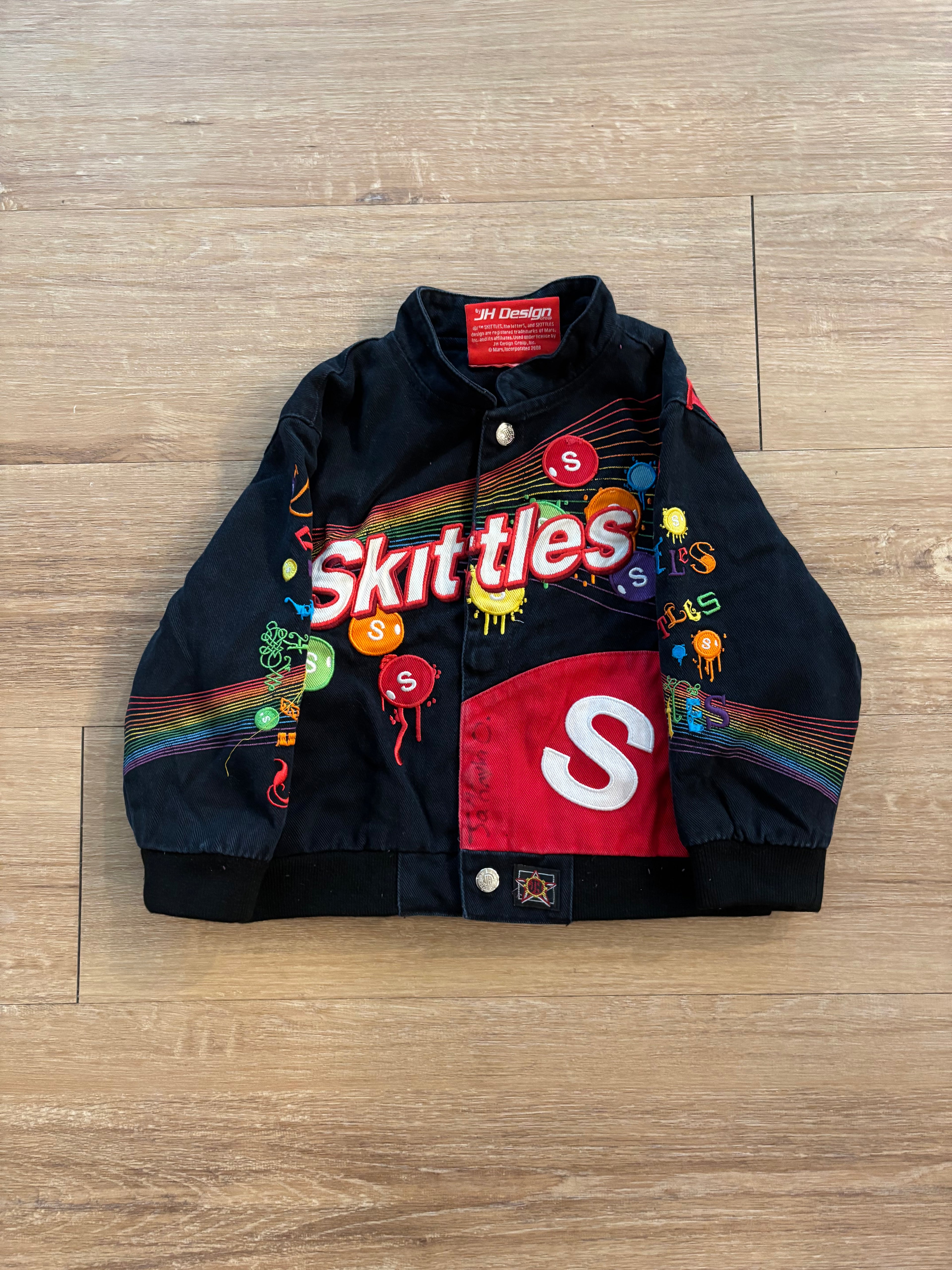 Vintage JH Design Skittles Varsity Jacket