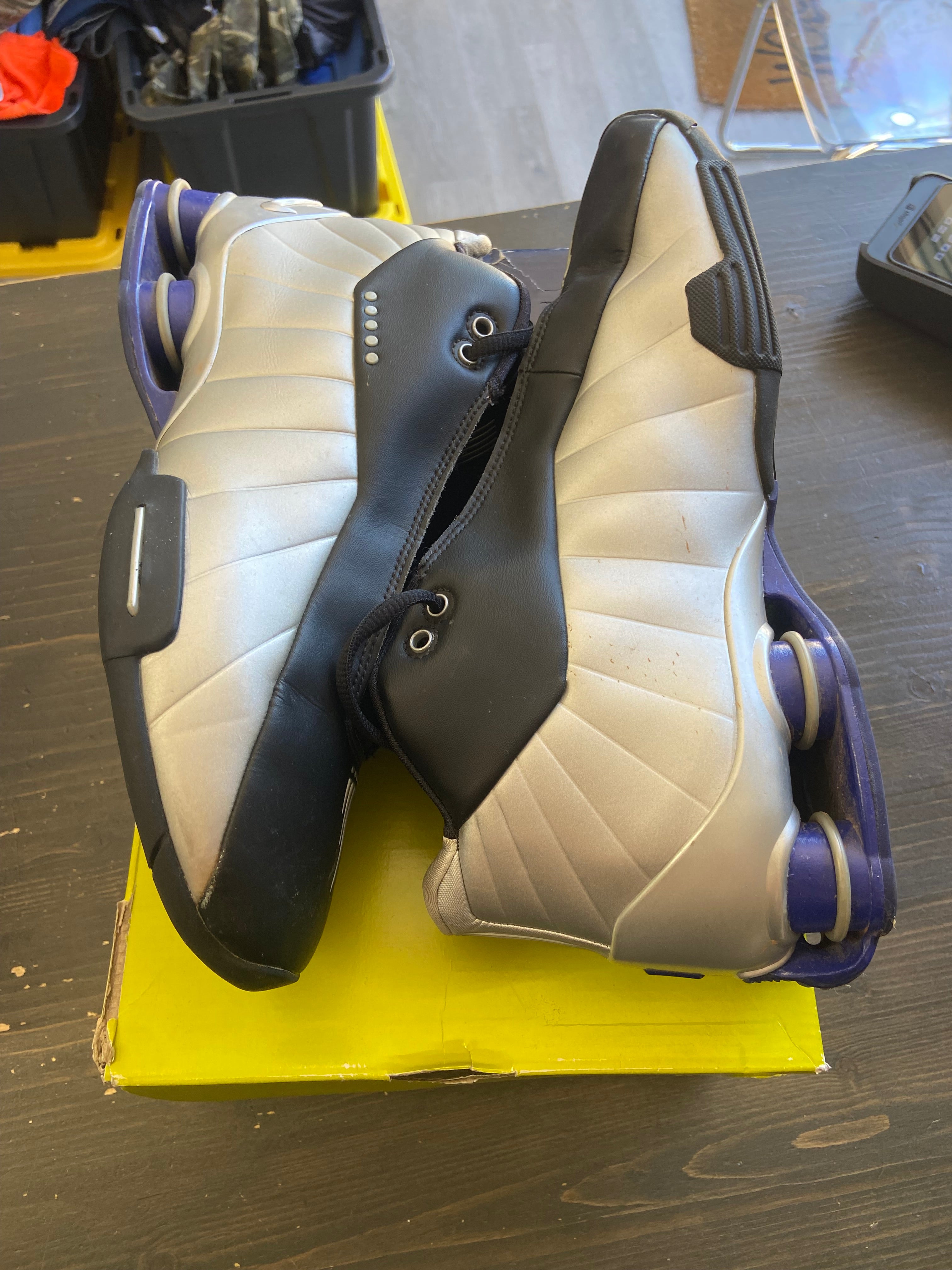 Pre-Owned Nike Shox BB4 Black Silver Lapis