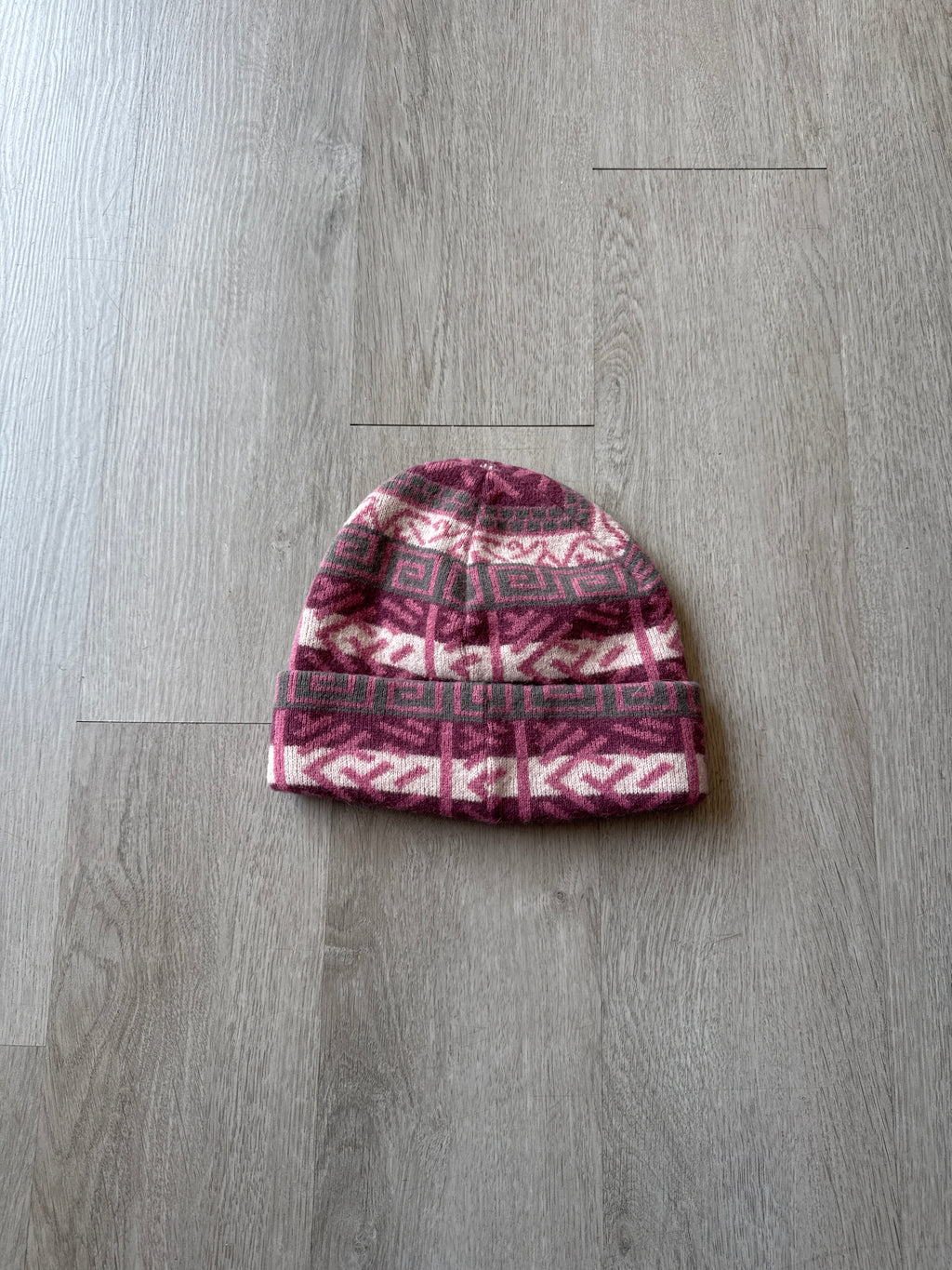 Supreme Brushed Pattern Purple Beanie